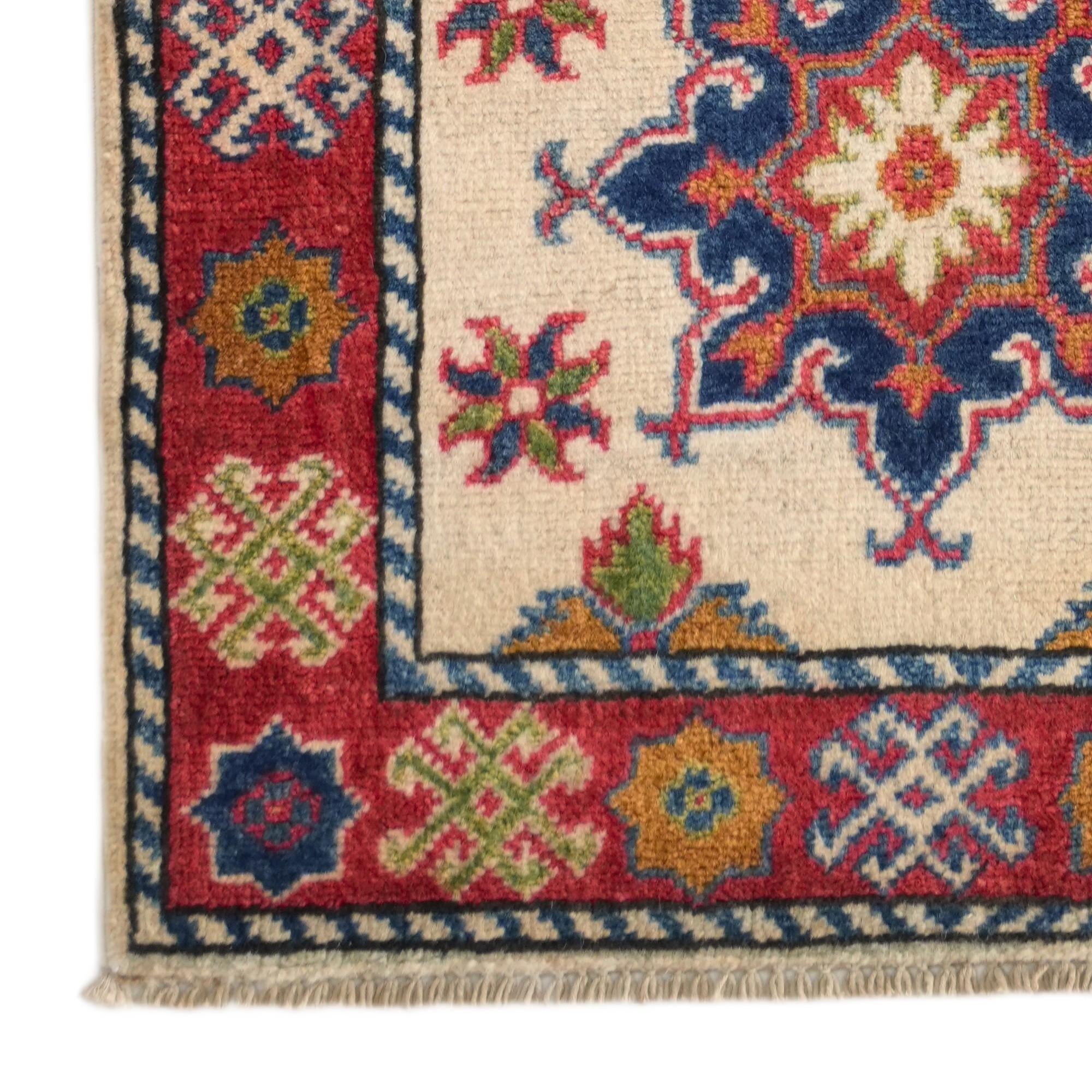 2' 2 x 6' Hand Knotted Kazak Runner Rug