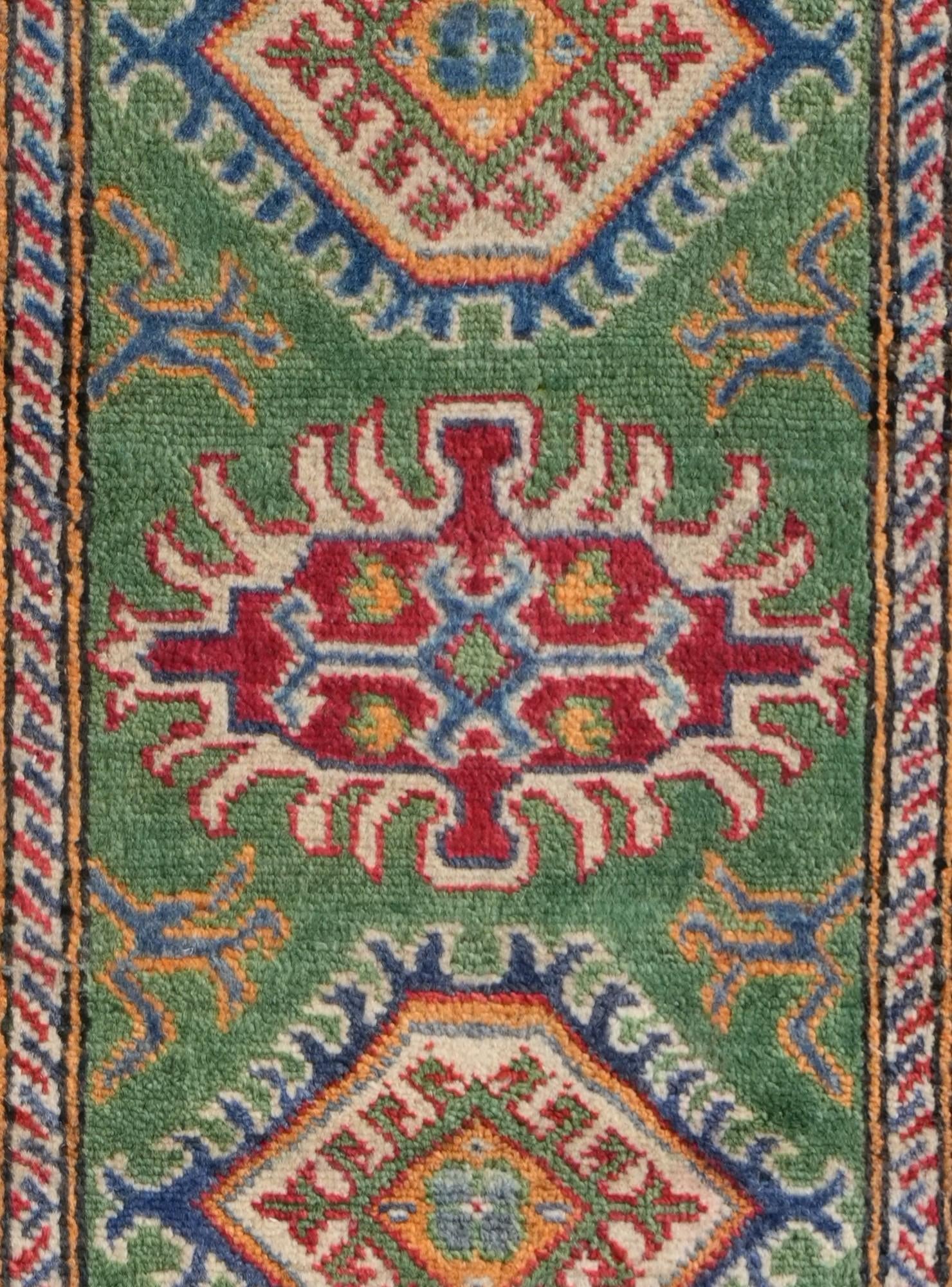 2' x 6' Hand Knotted Kazak Runner Rug