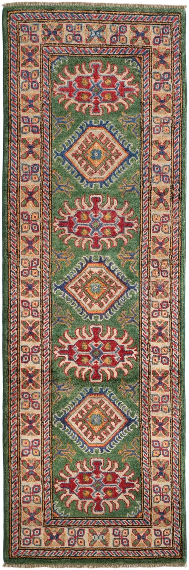 2' x 6' Hand Knotted Kazak Runner Rug