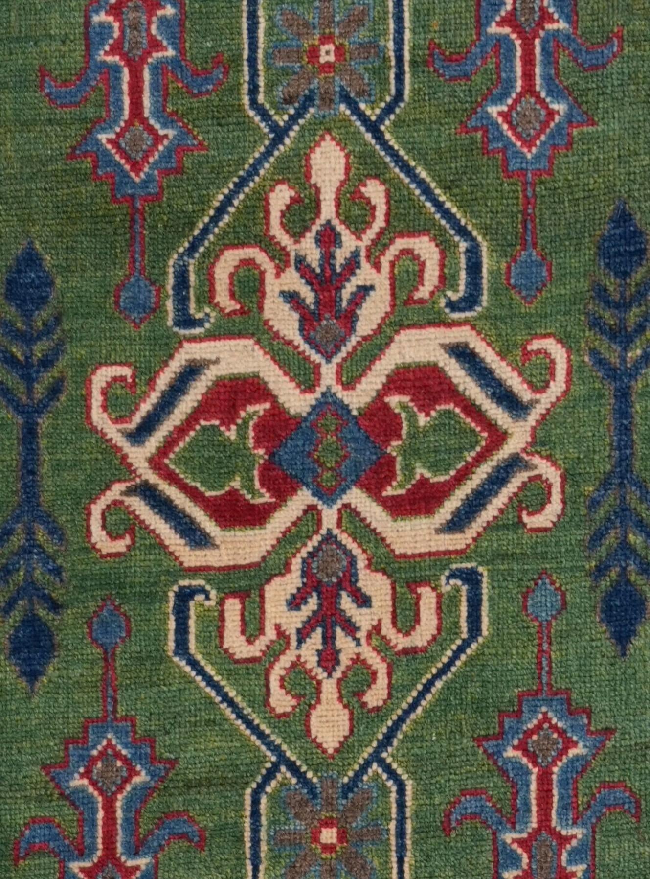 2' 8 x 9' 9 Hand Knotted Kazak Runner Rug