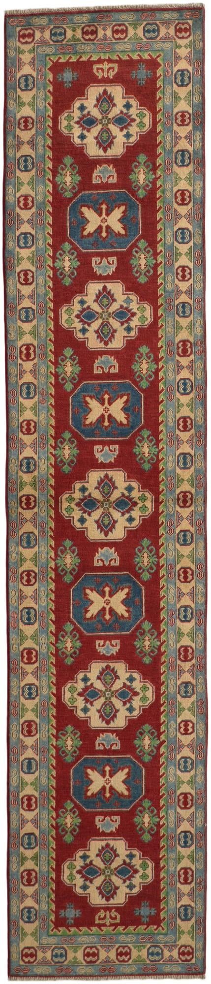 2' 9 x 12' 11 Hand Knotted Kazak Runner Rug