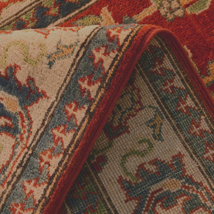 Detail image of 2' 8 x 9' 8 Hand Knotted Kazak Runner Rug