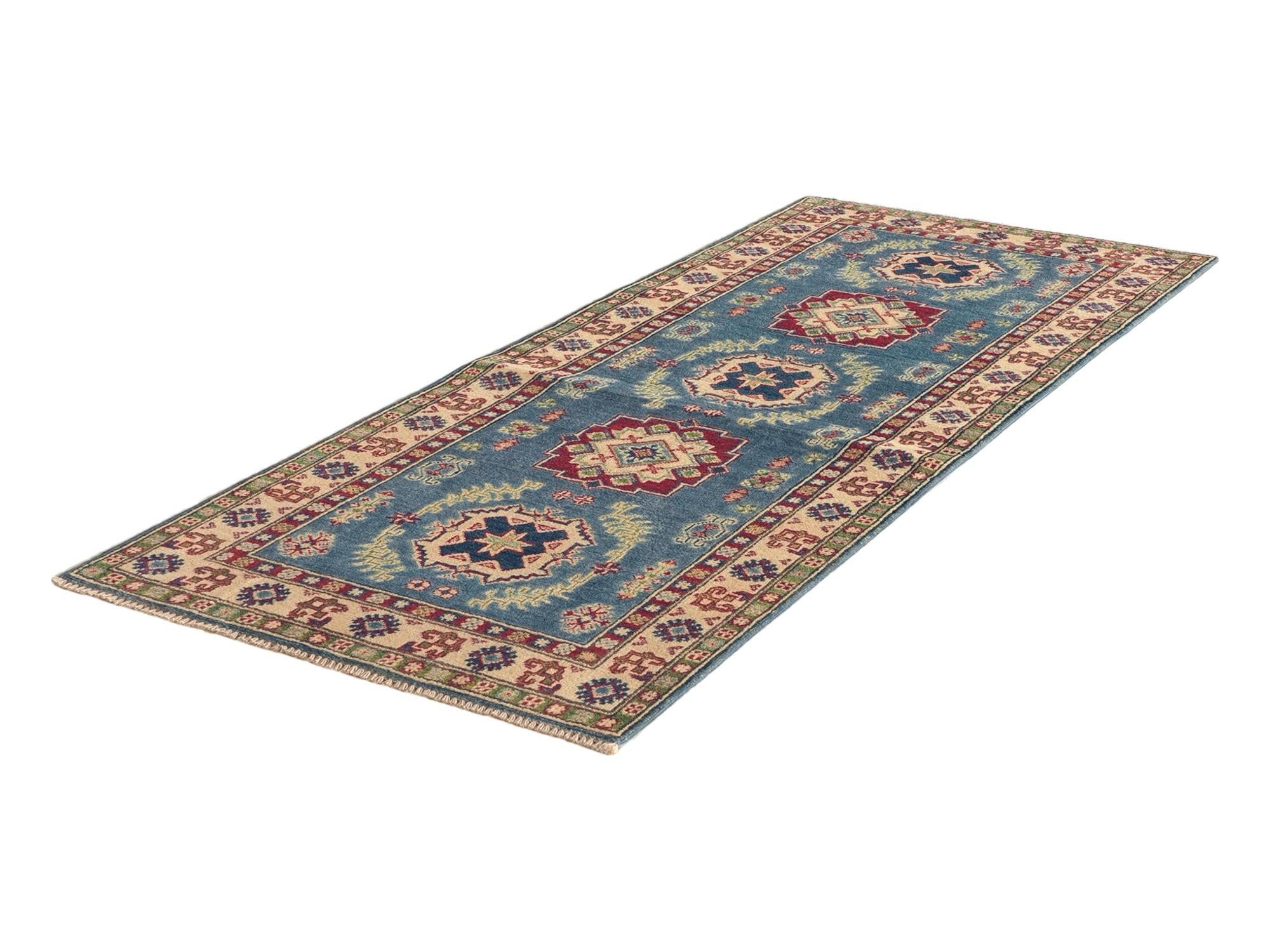 80cm x 200cm Hand Knotted Kazak Runner Rug