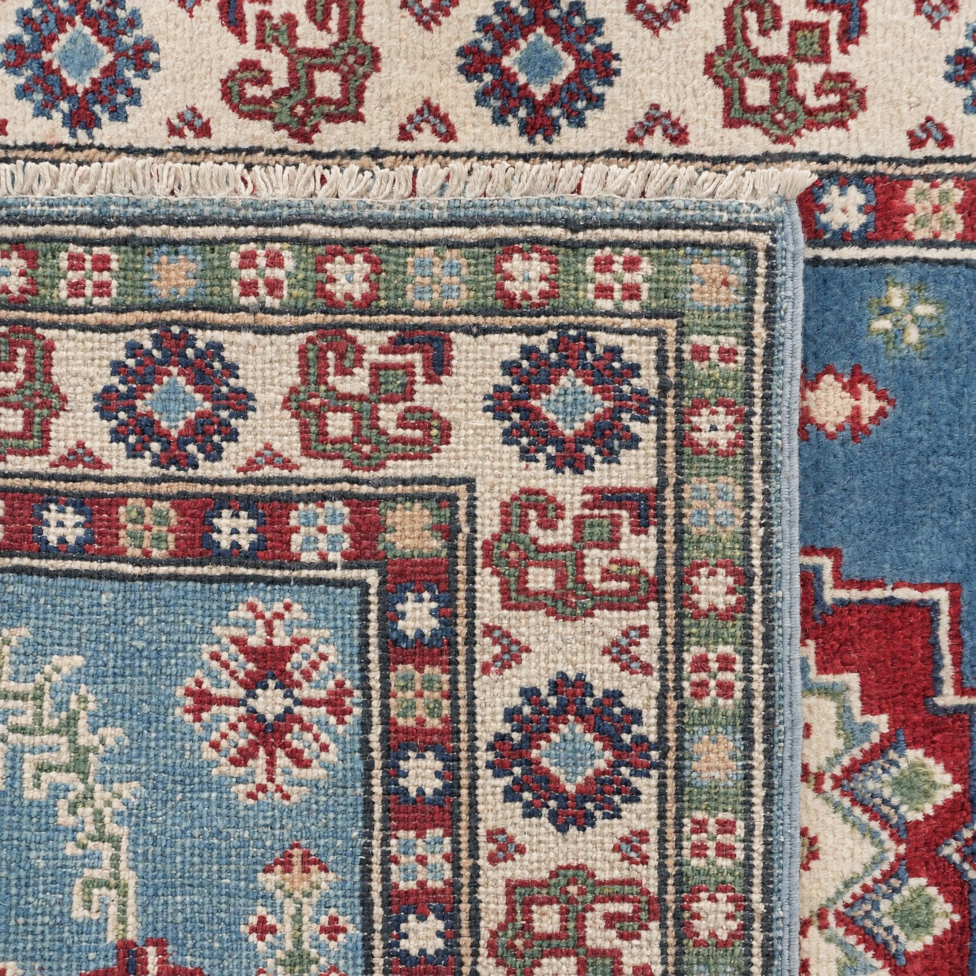 80cm x 200cm Handgeknüpft Kazak Läufer Teppich
