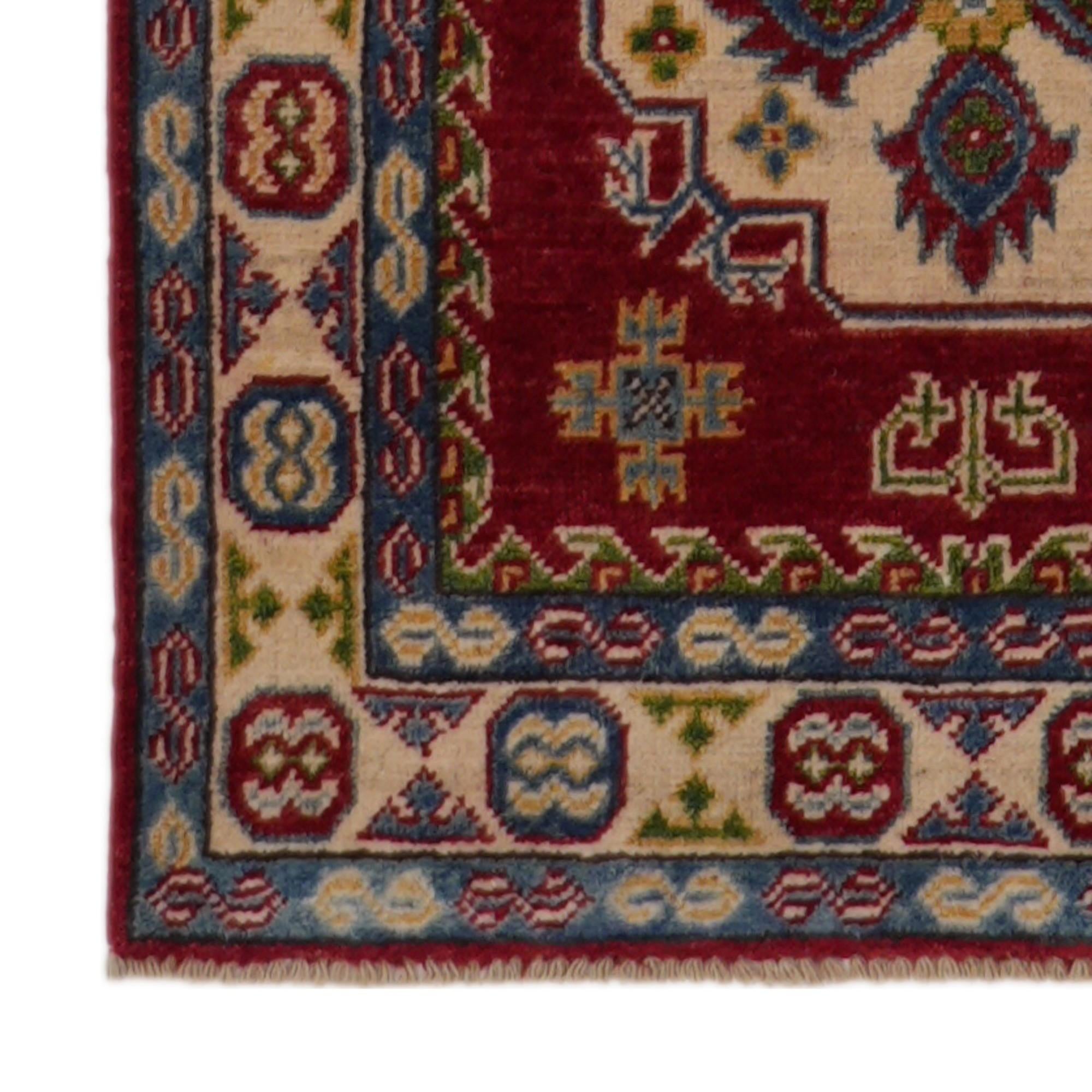 2' 8 x 16' 2 Hand Knotted Kazak Runner Rug
