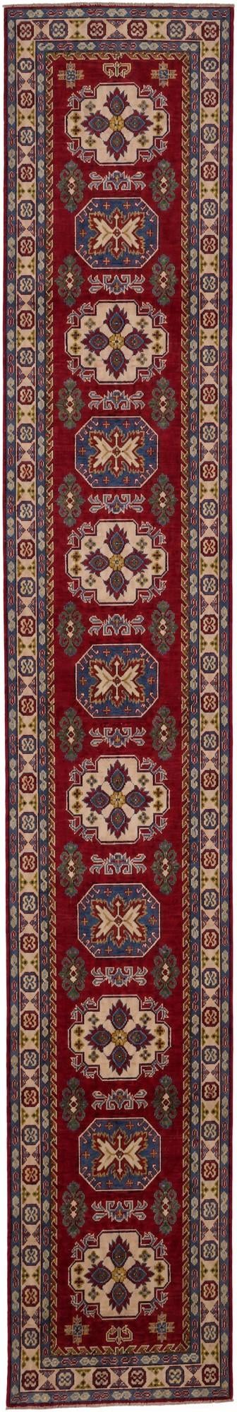 2' 8 x 16' 2 Hand Knotted Kazak Runner Rug