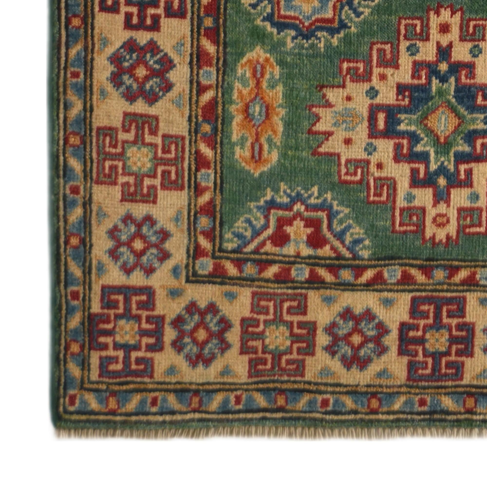 Detail image 7 of 10: 2' 7 x 9' 7 Hand Knotted Kazak Runner Rug