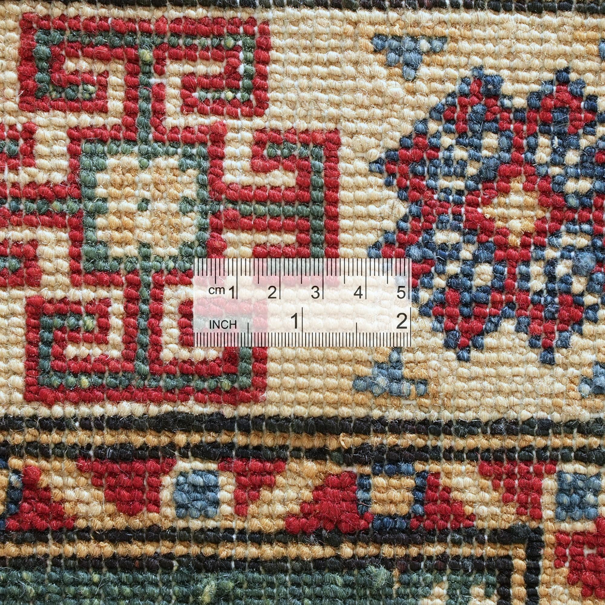 Detail image 9 of 10: 2' 7 x 9' 7 Hand Knotted Kazak Runner Rug