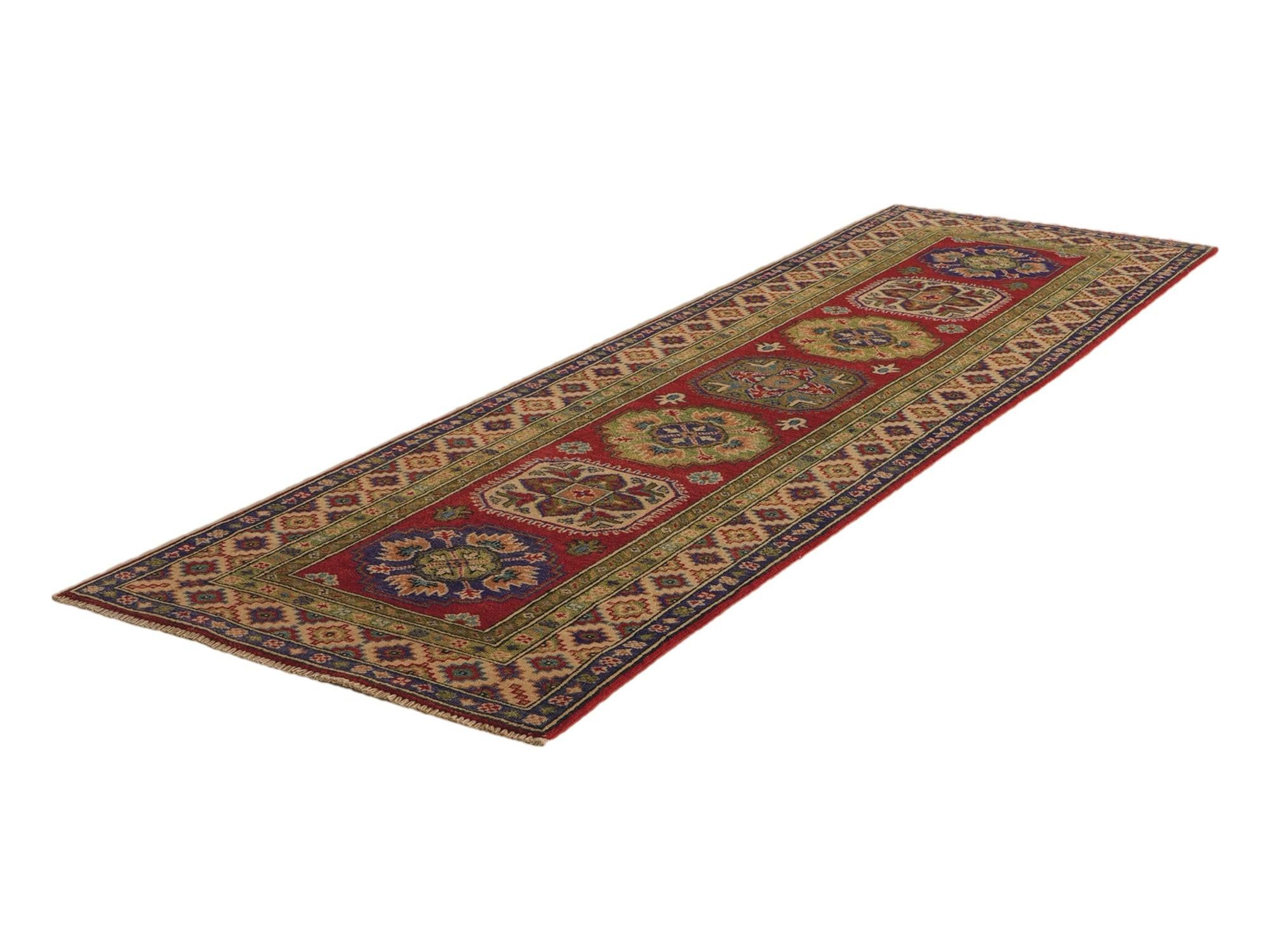 80cm x 275cm Hand Knotted Kazak Runner Rug