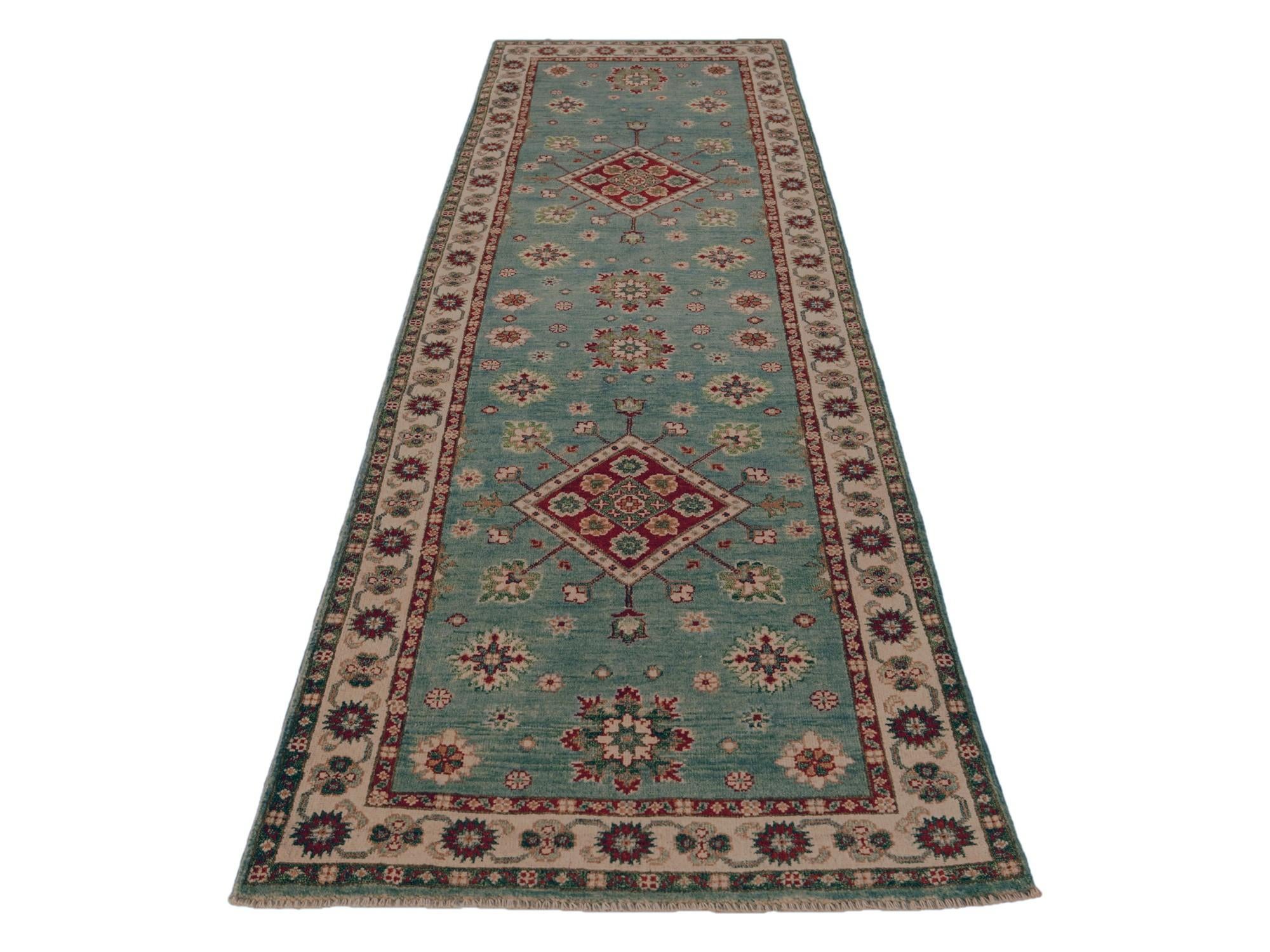 2' 8 x 9' 10 Hand Knotted Kazak Runner Rug