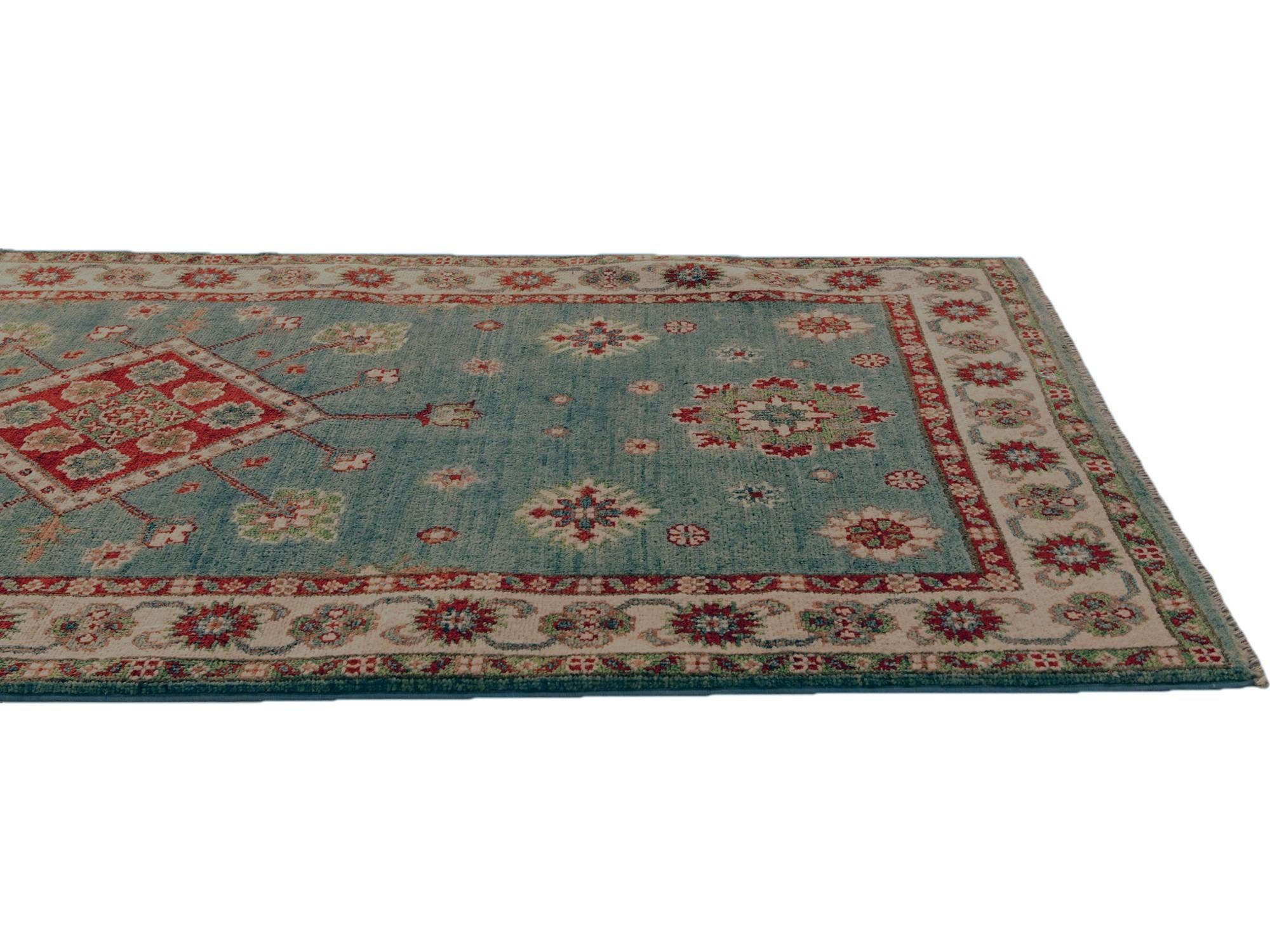 2' 8 x 9' 10 Hand Knotted Kazak Runner Rug