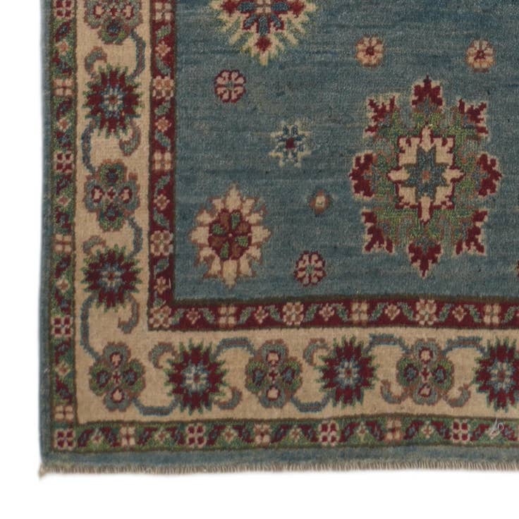 Detail image of 2' 8 x 9' 10 Hand Knotted Kazak Runner Rug