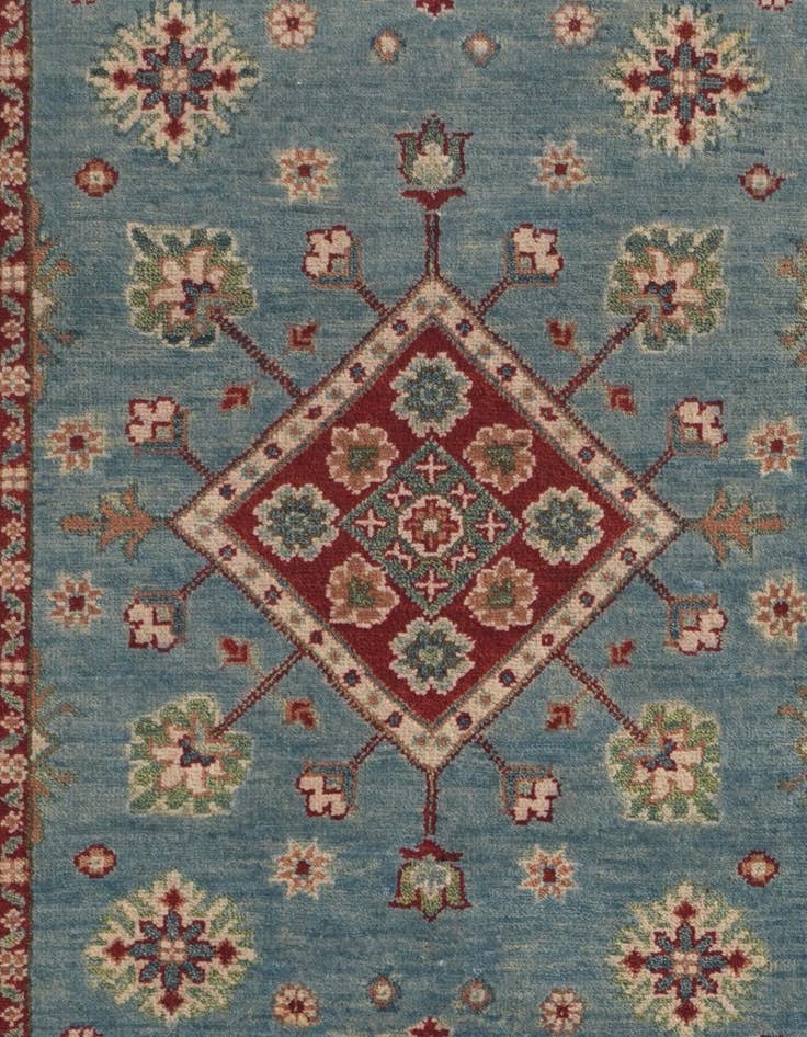 Detail image of 2' 8 x 9' 10 Hand Knotted Kazak Runner Rug