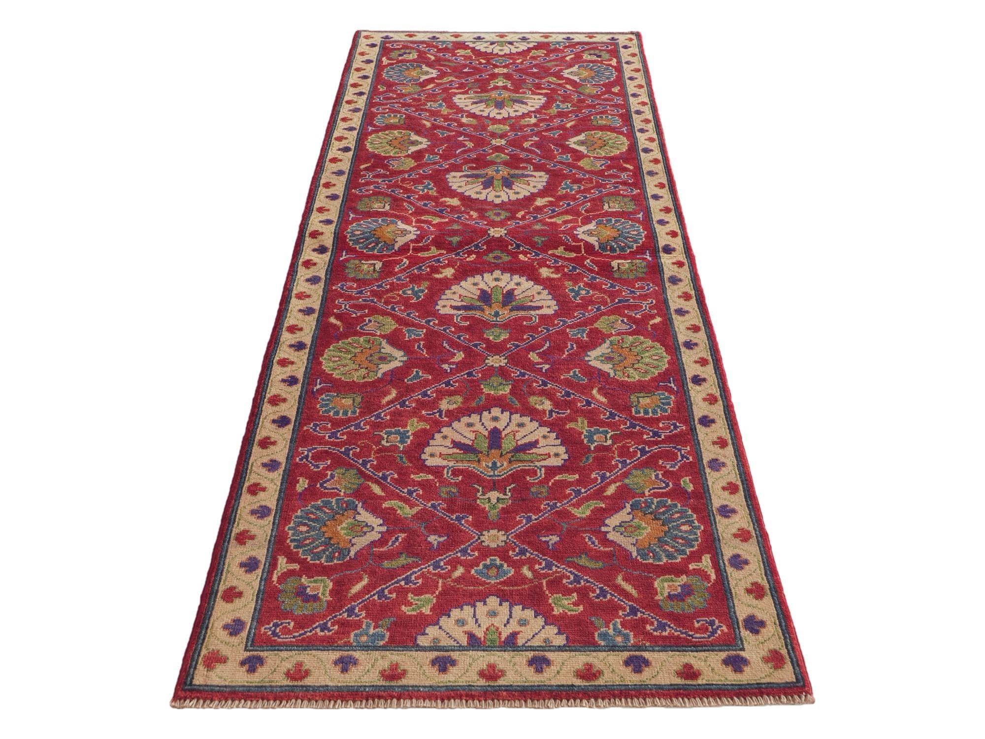 2' 9 x 8' 1 Hand Knotted Kazak Runner Rug