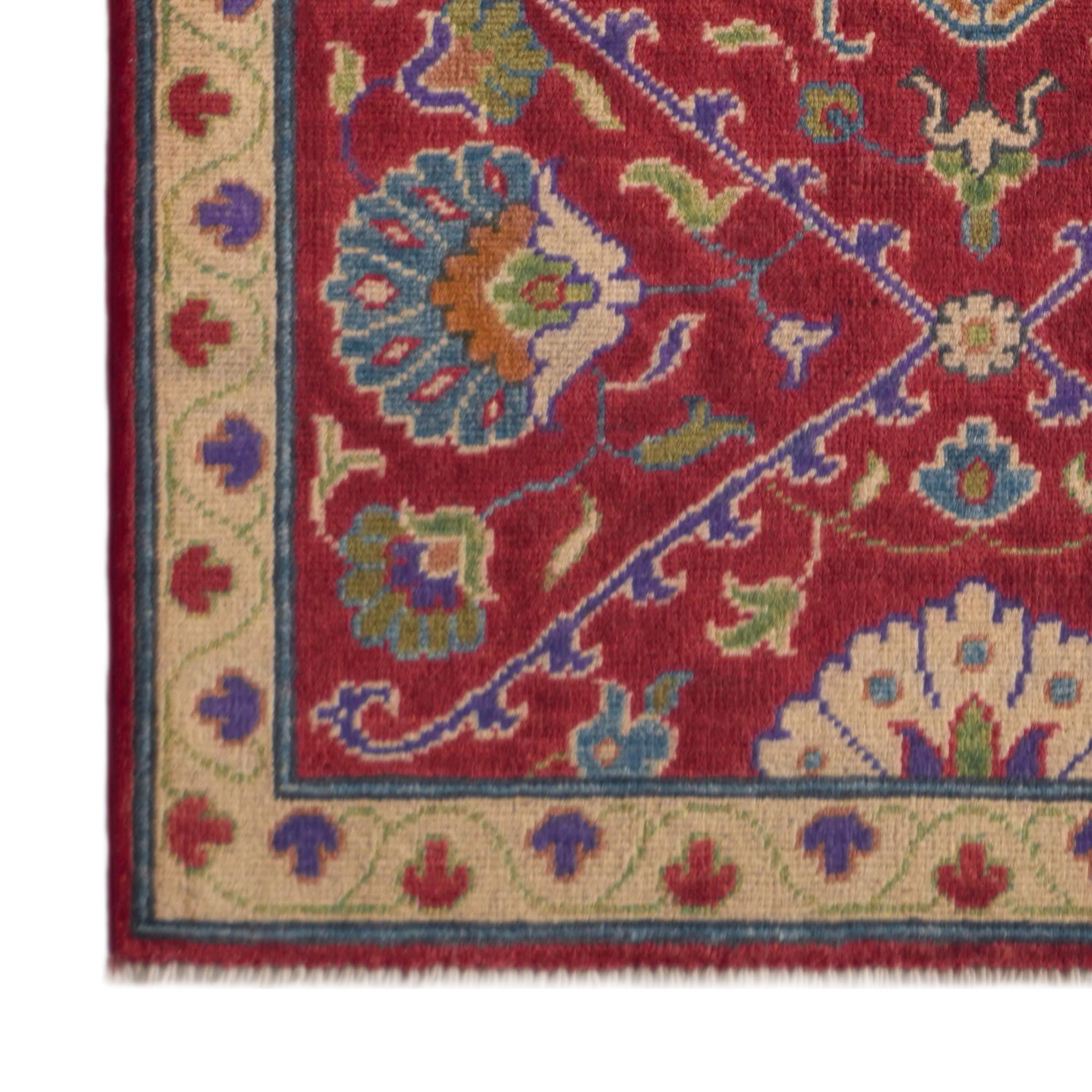 2' 9 x 8' 1 Hand Knotted Kazak Runner Rug