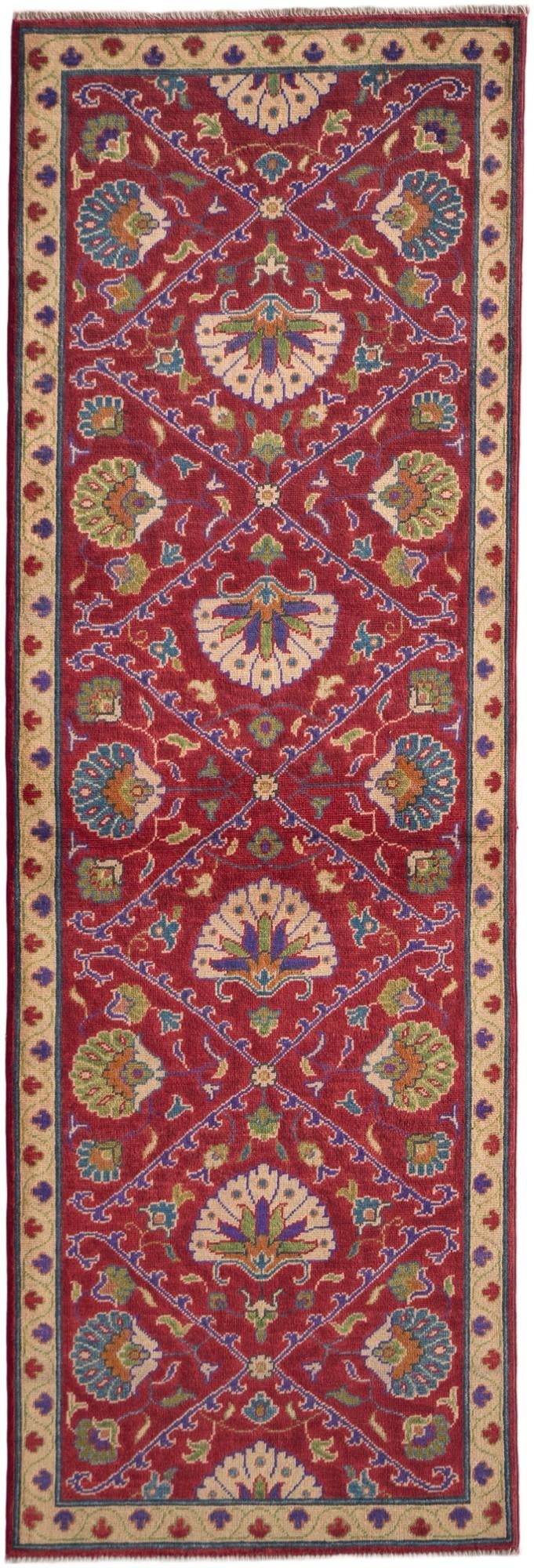 2' 9 x 8' 1 Hand Knotted Kazak Runner Rug