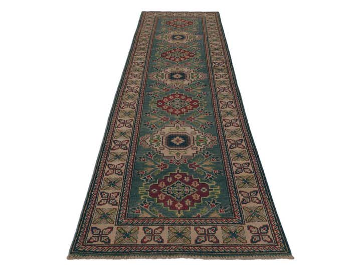 2' 7 x 10' Hand Knotted Kazak Runner Rug