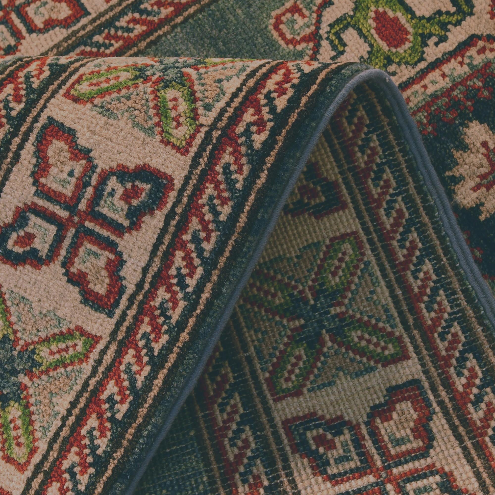 2' 7 x 10' Hand Knotted Kazak Runner Rug