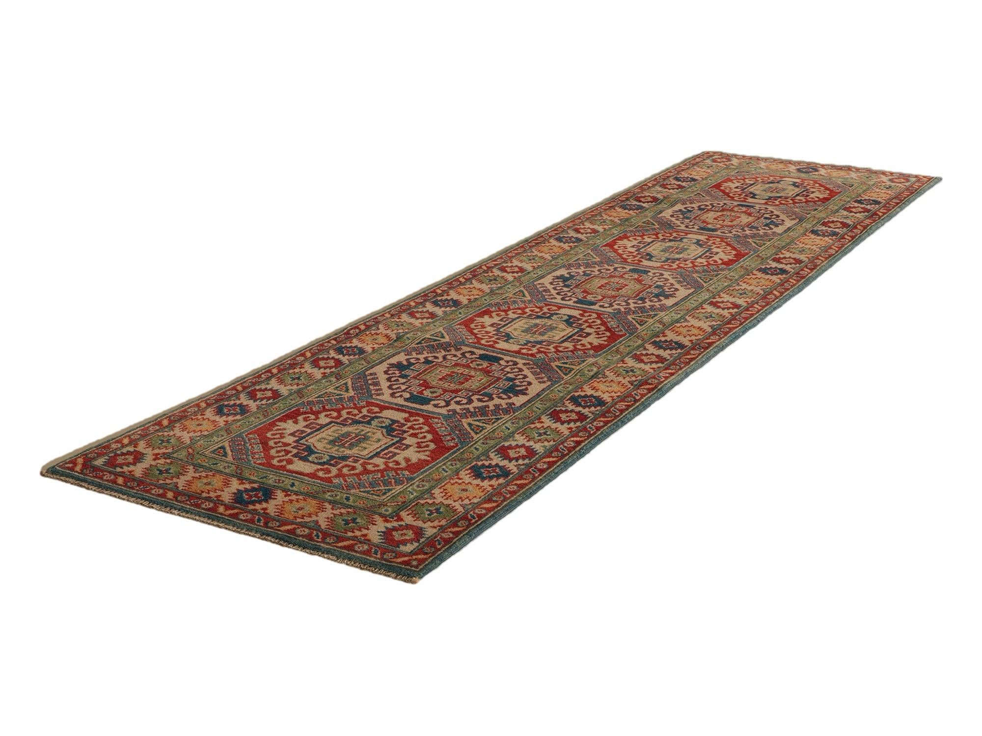 2' 7 x 9' 9 Hand Knotted Kazak Runner Rug