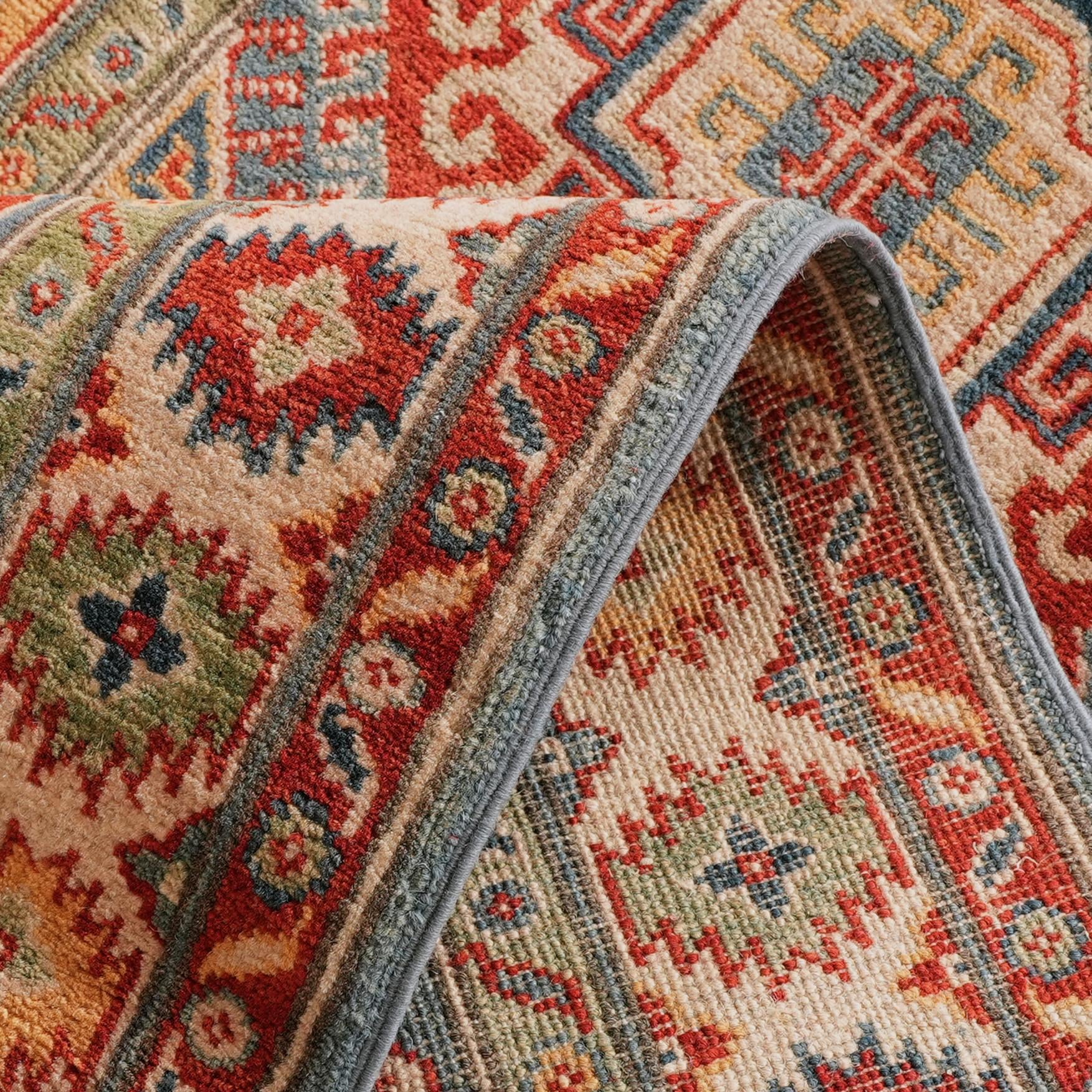 2' 7 x 9' 9 Hand Knotted Kazak Runner Rug
