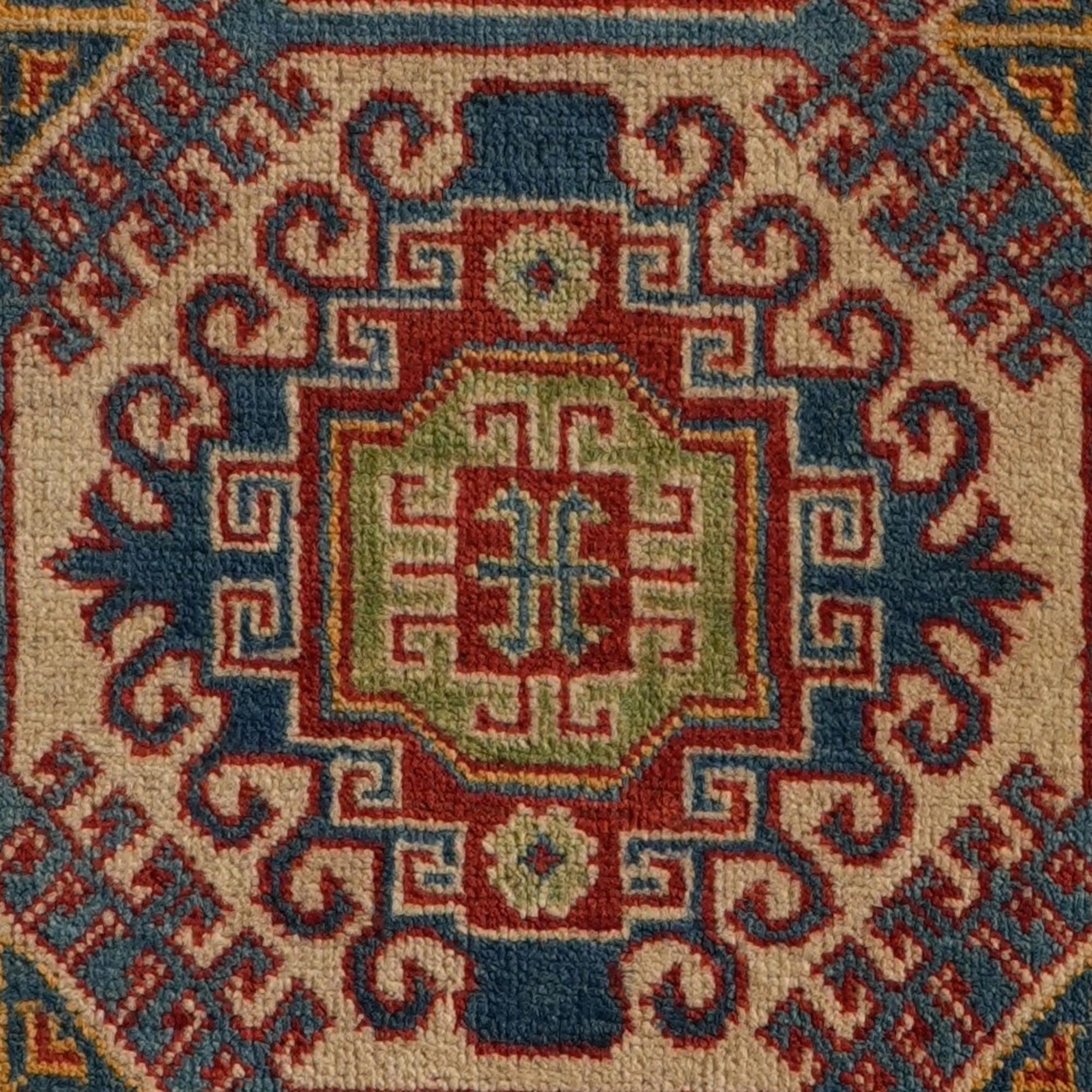 2' 7 x 9' 9 Hand Knotted Kazak Runner Rug