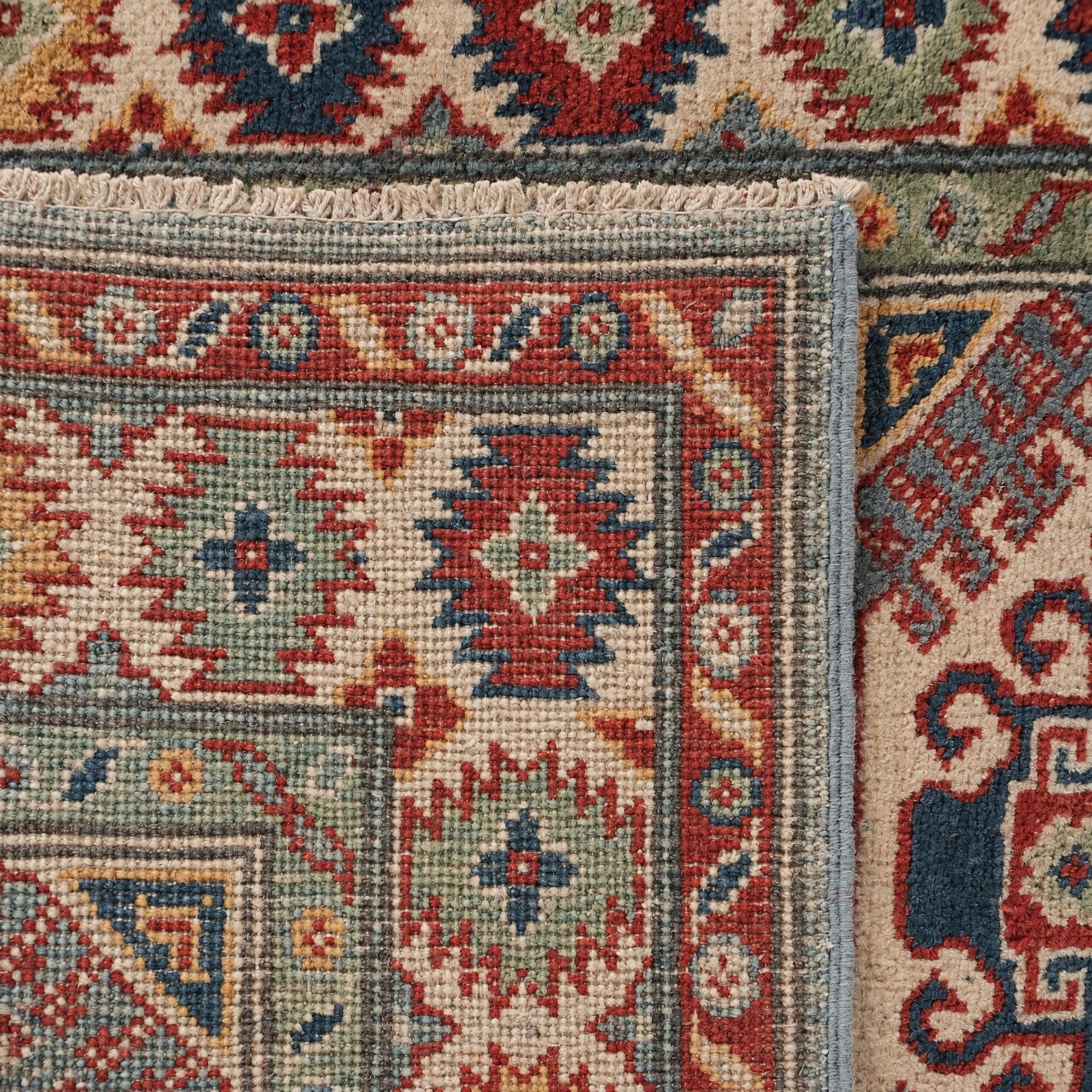 2' 7 x 9' 9 Hand Knotted Kazak Runner Rug
