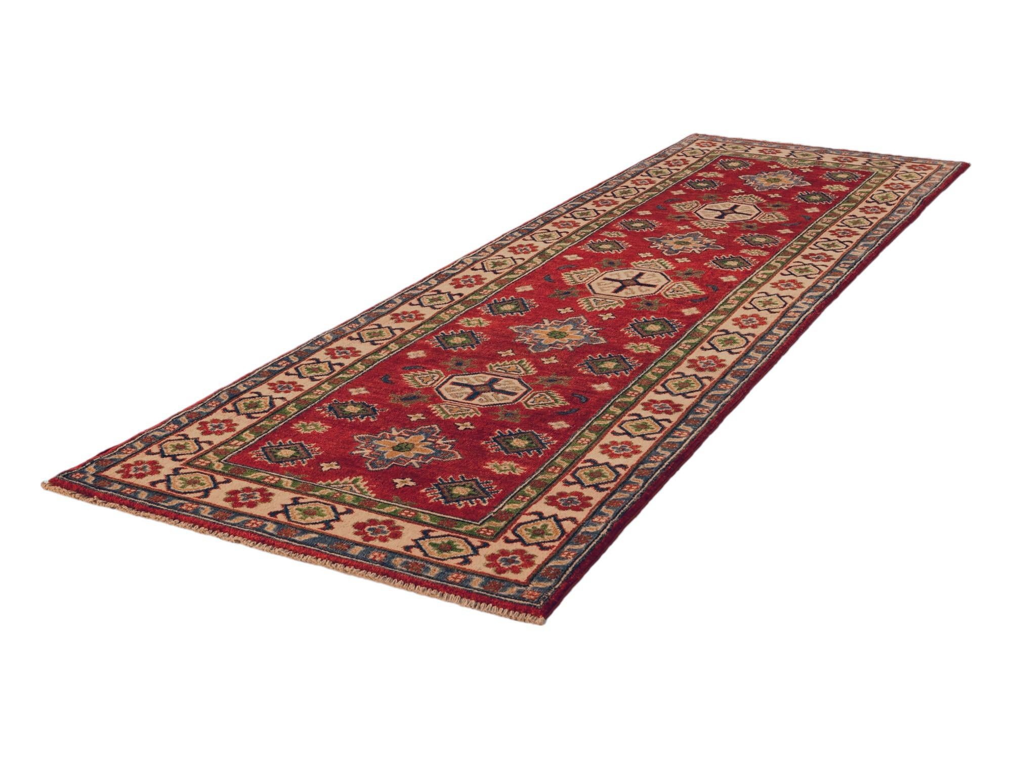 2' 9 x 8' 7 Hand Knotted Kazak Runner Rug