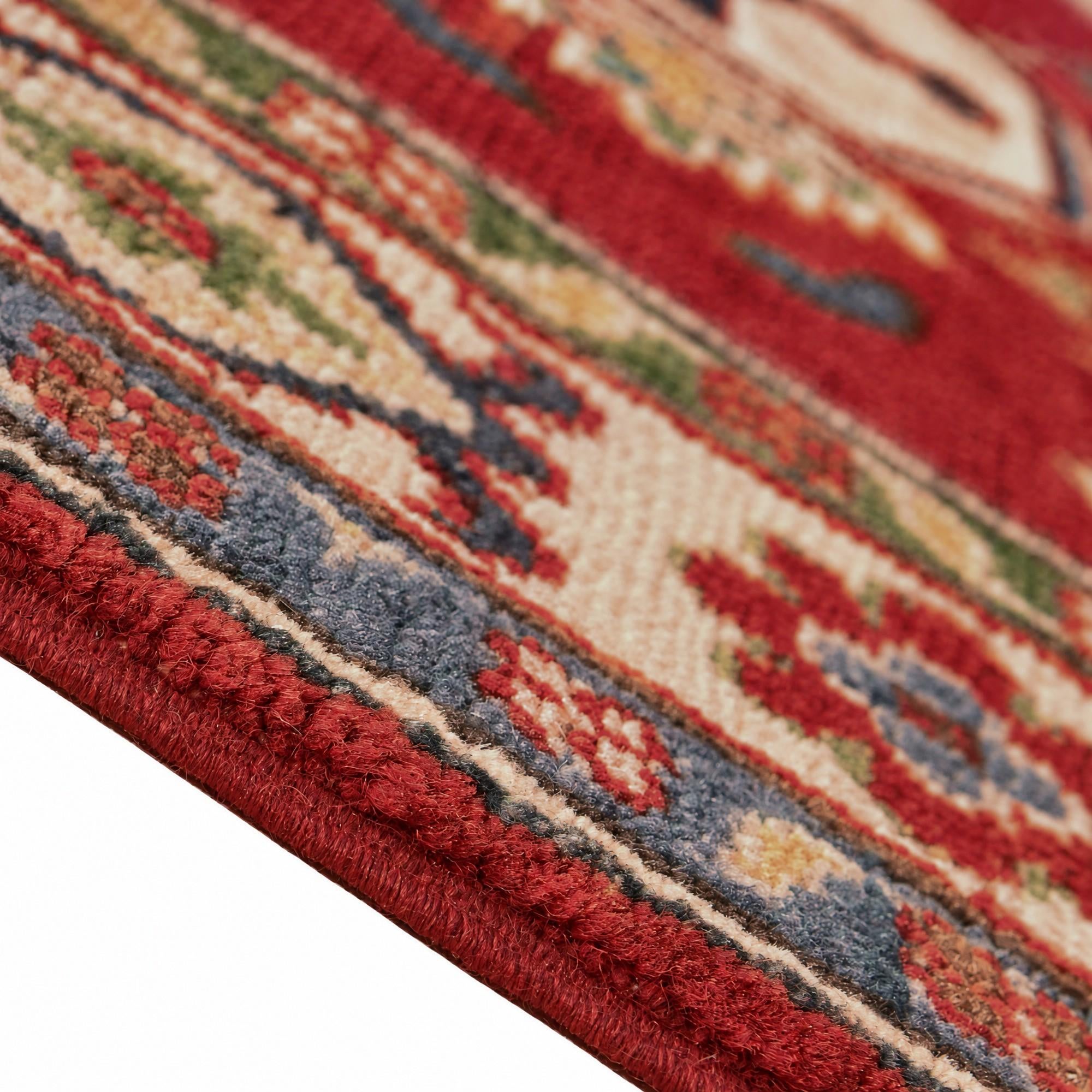 85cm x 260cm Hand Knotted Kazak Runner Rug