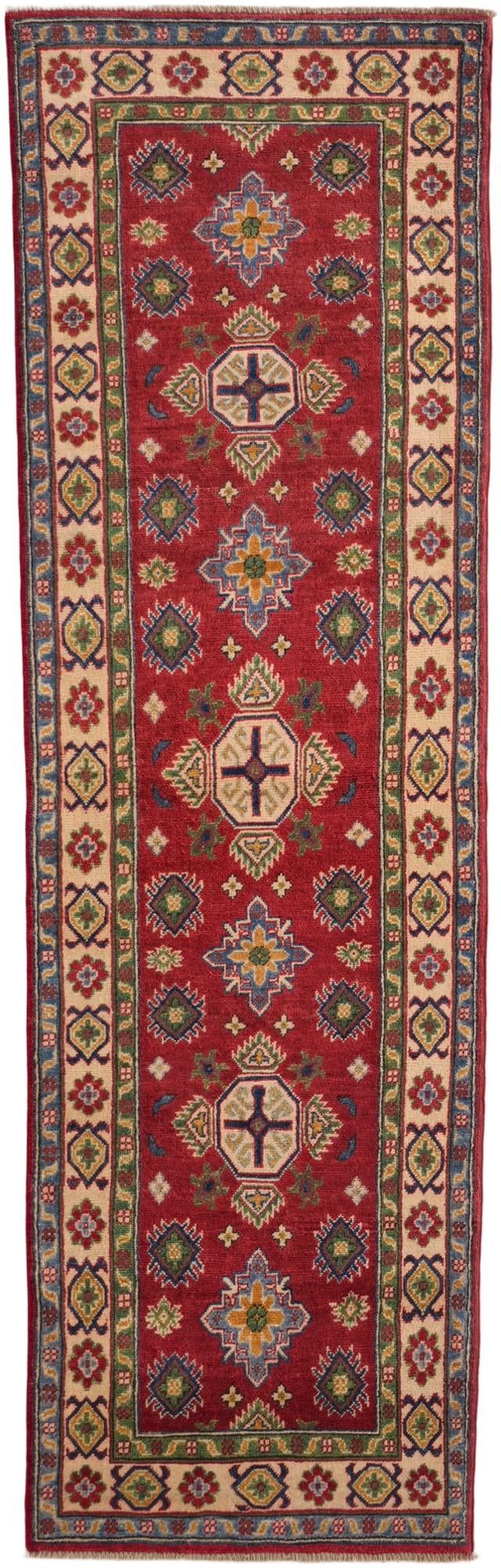 2' 9 x 8' 7 Hand Knotted Kazak Runner Rug