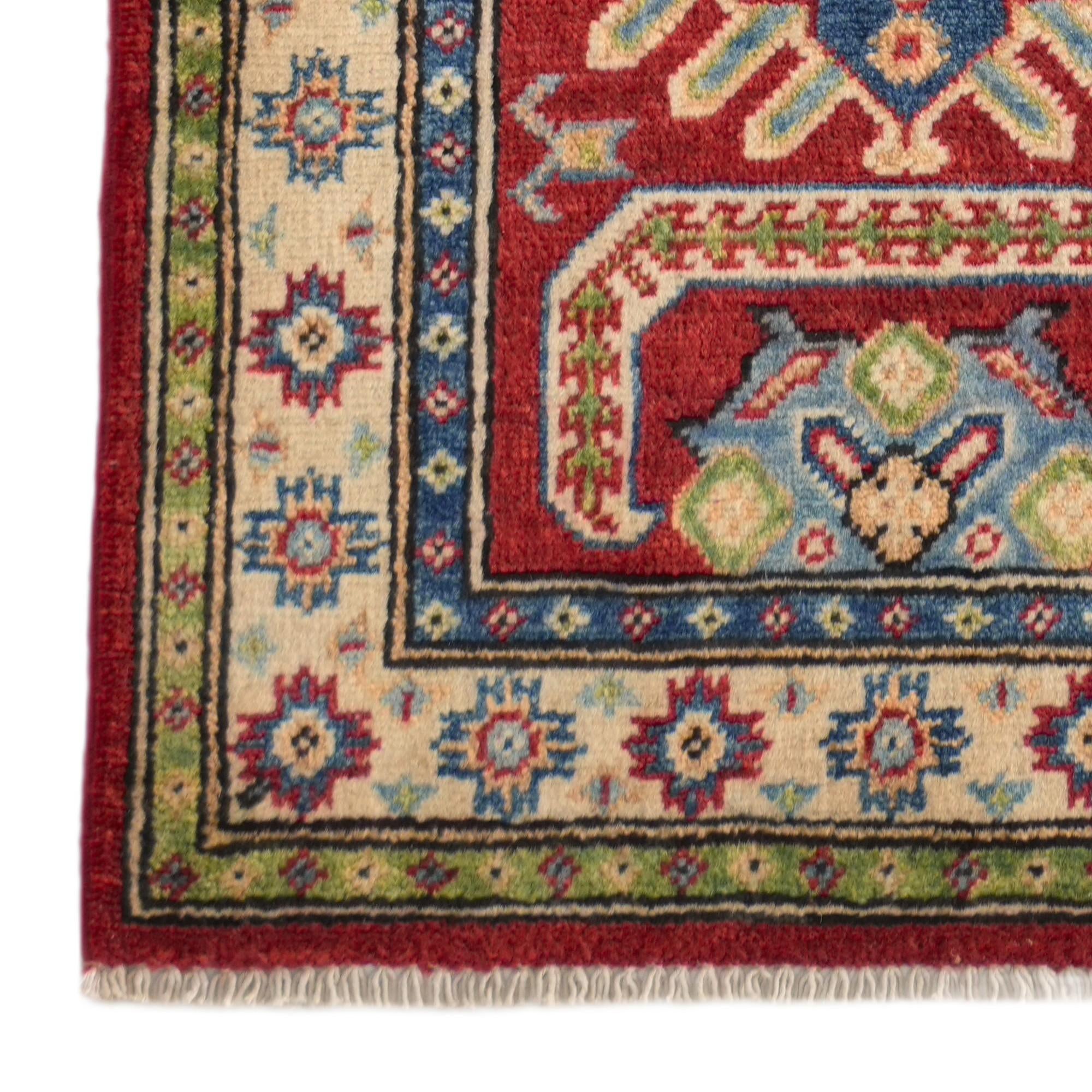 1' 11 x 5' 8 Hand Knotted Kazak Runner Rug