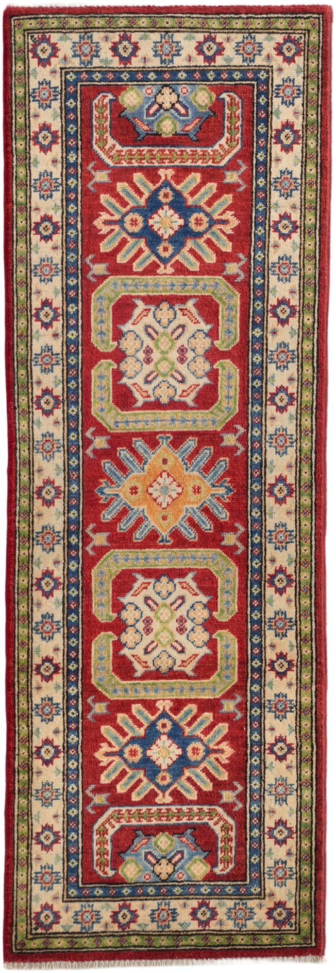 1' 11 x 5' 8 Hand Knotted Kazak Runner Rug