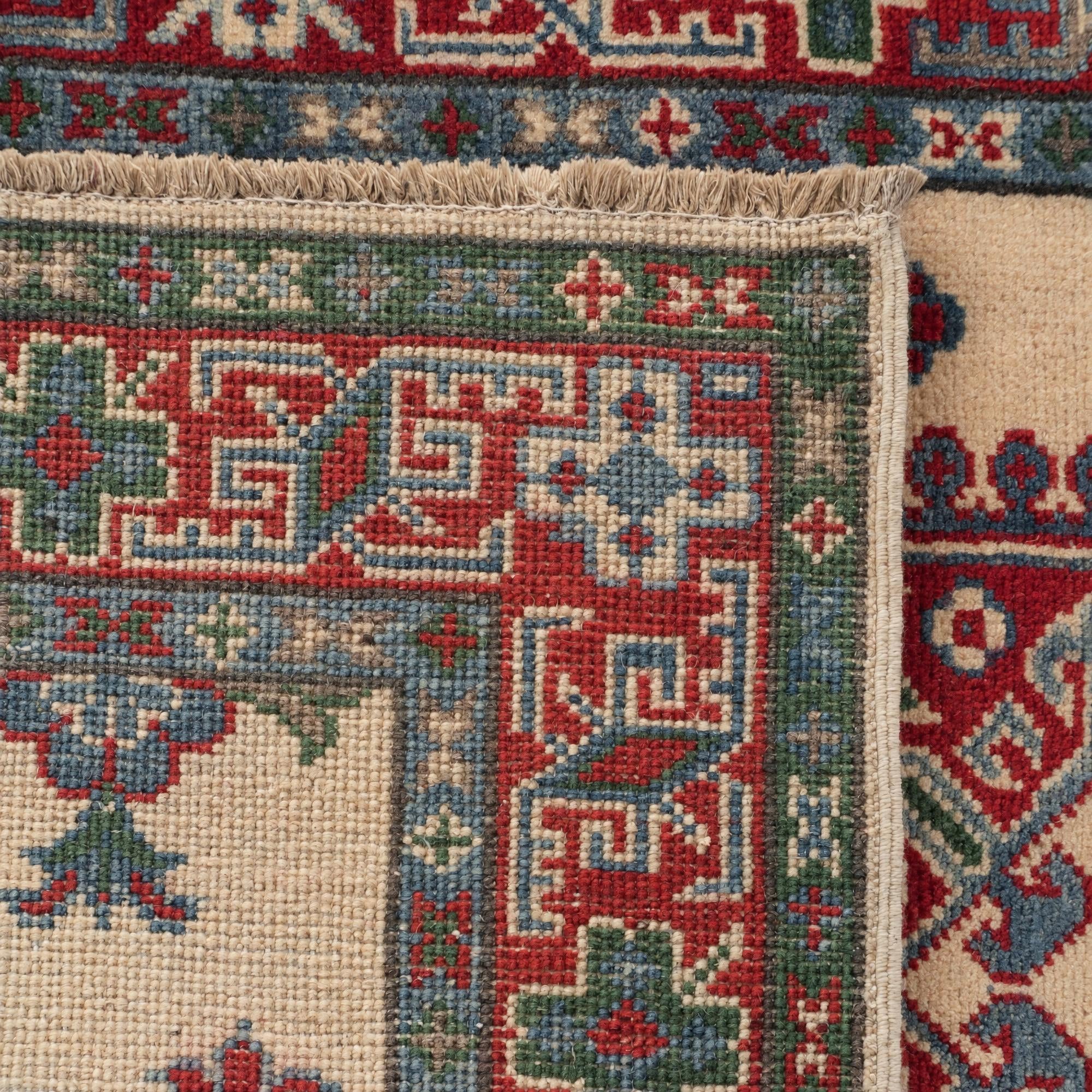 80cm x 300cm Handgeknüpft Kazak Läufer Teppich