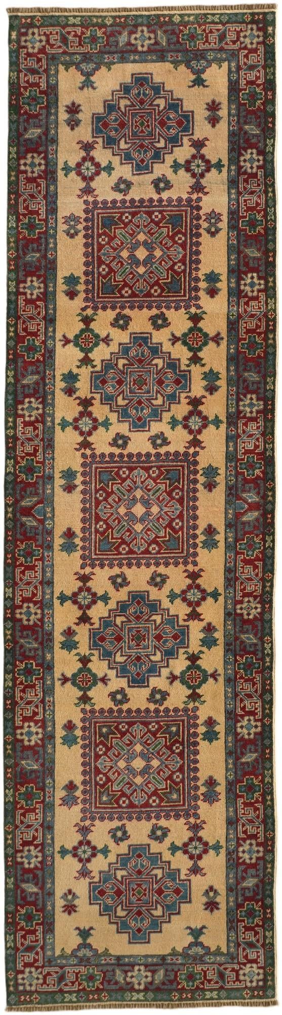 80cm x 300cm Hand Knotted Kazak Runner Rug