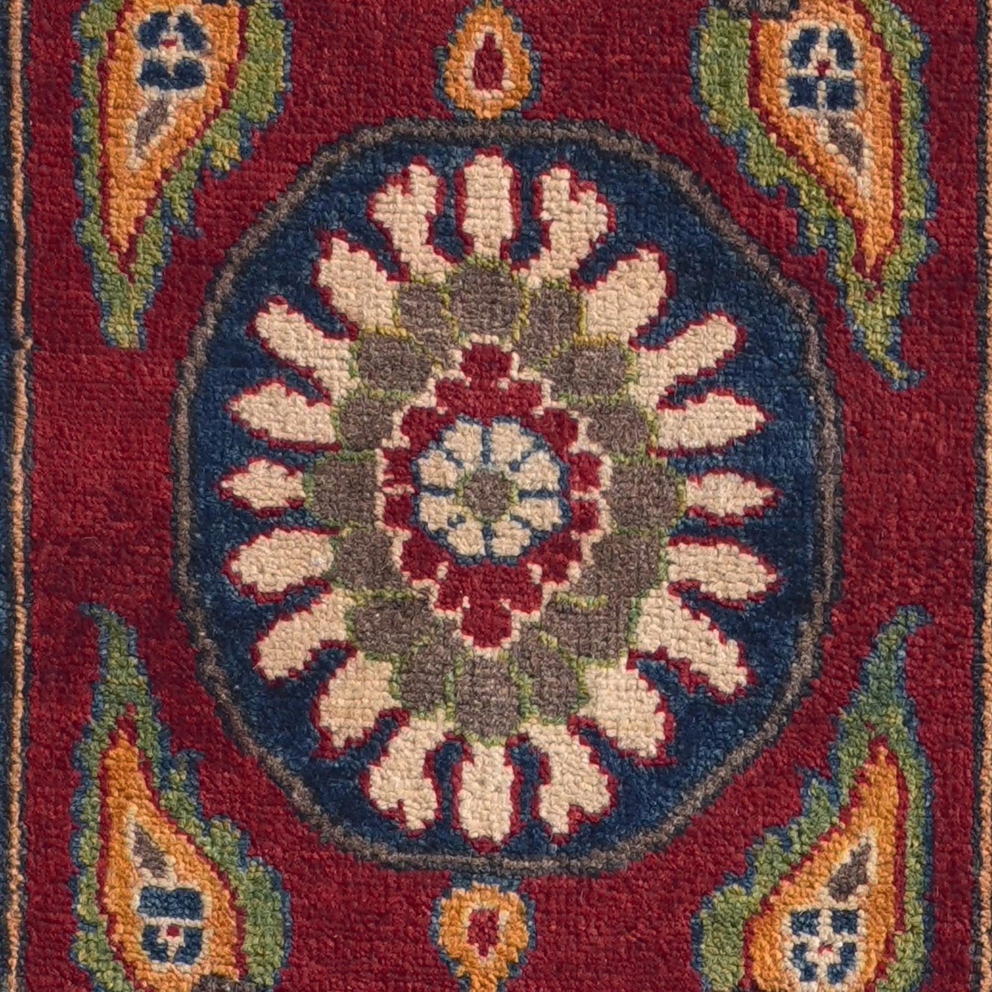 85cm x 300cm anudado a mano Kazak Alfombra Pasillera