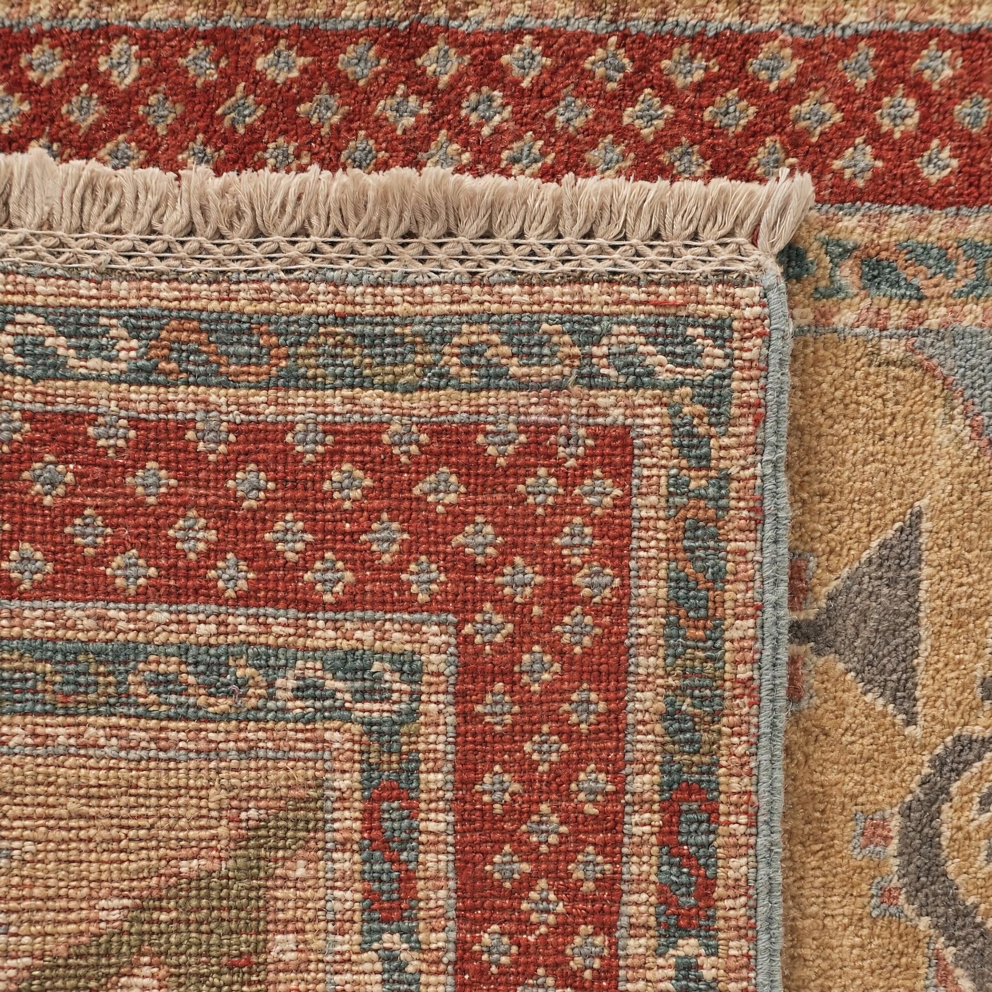 60cm x 270cm Hand Knotted Kazak Runner Rug