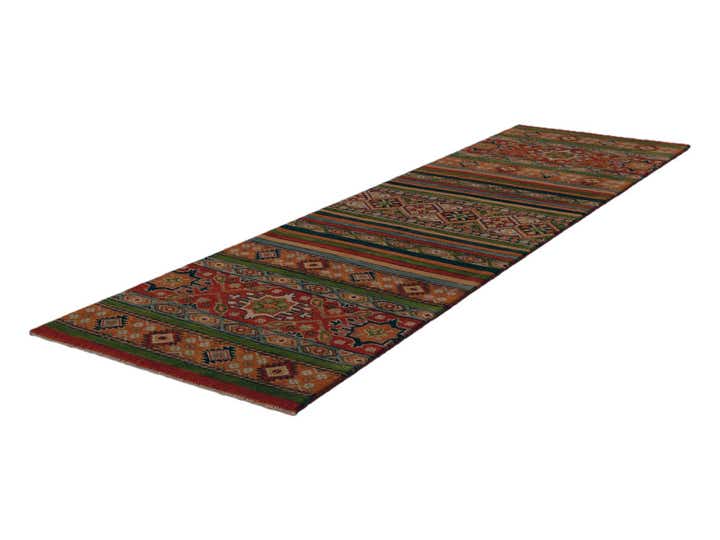 2' 8 x 9' 9 Hand Knotted Kazak Runner Rug