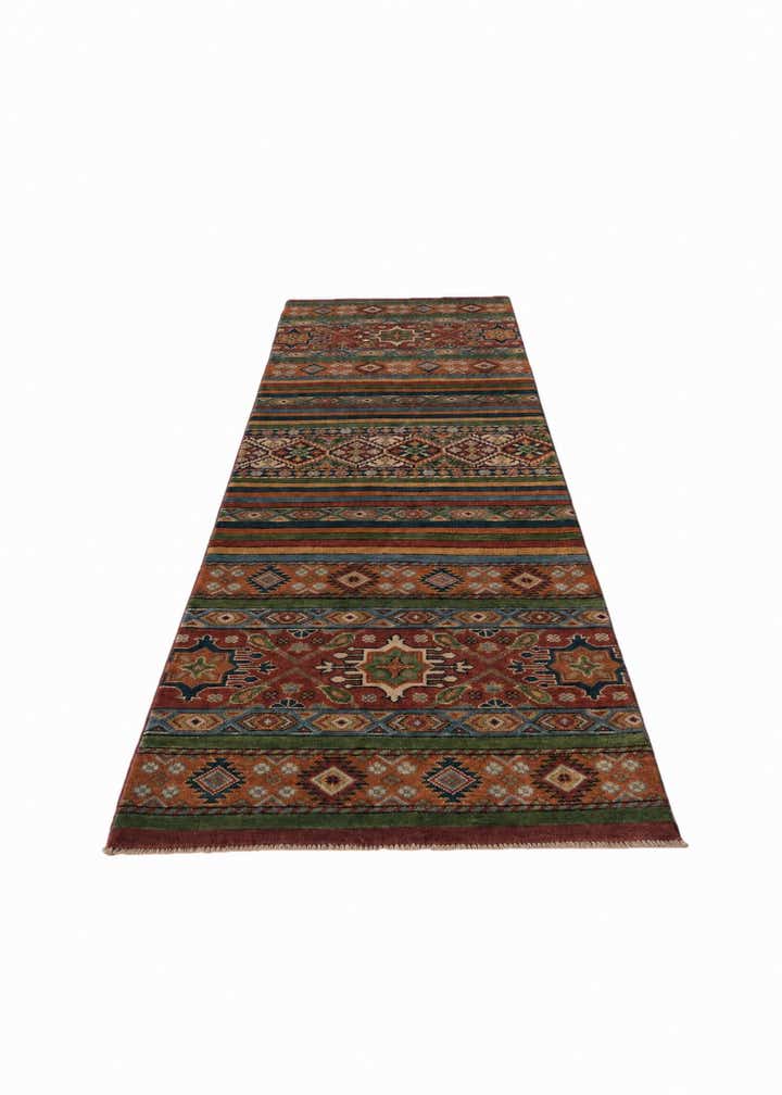 2' 8 x 9' 9 Hand Knotted Kazak Runner Rug