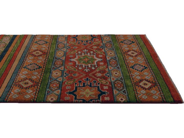 2' 8 x 9' 9 Hand Knotted Kazak Runner Rug