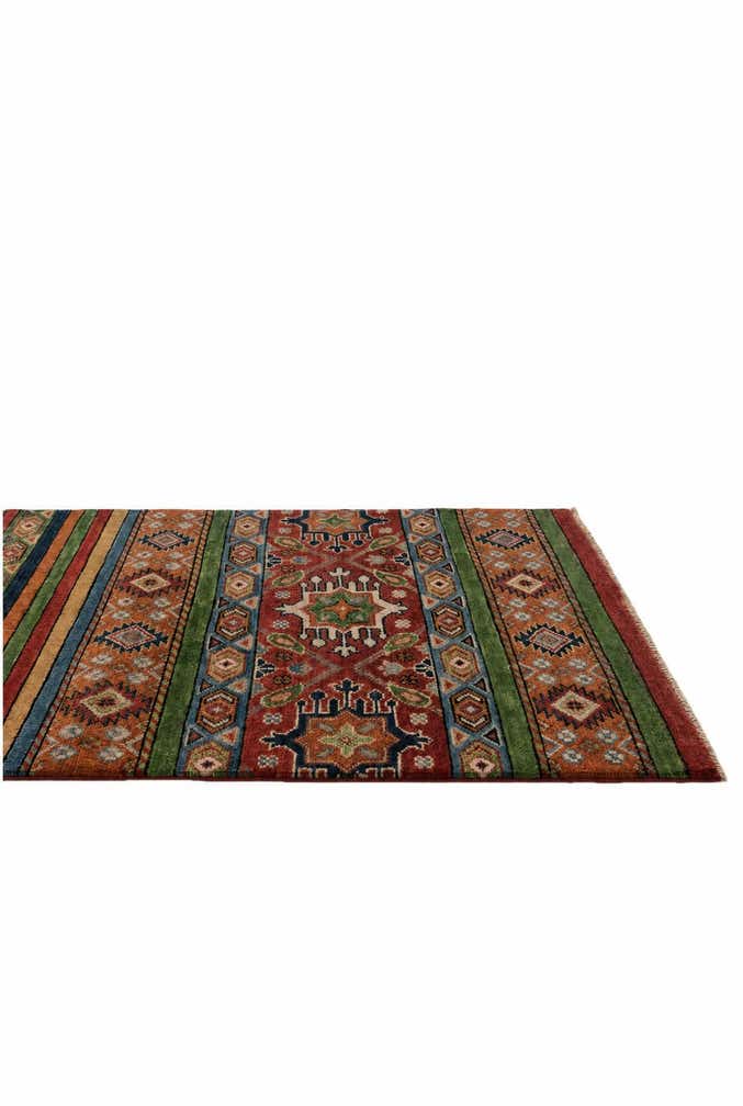 2' 8 x 9' 9 Hand Knotted Kazak Runner Rug