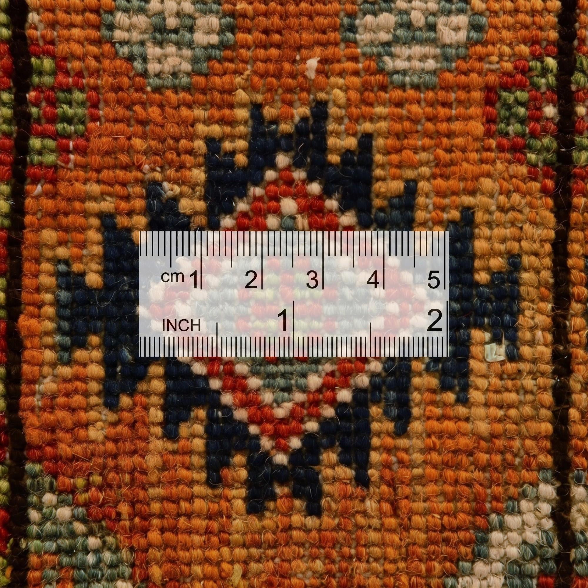 2' 8 x 9' 9 Hand Knotted Kazak Runner Rug