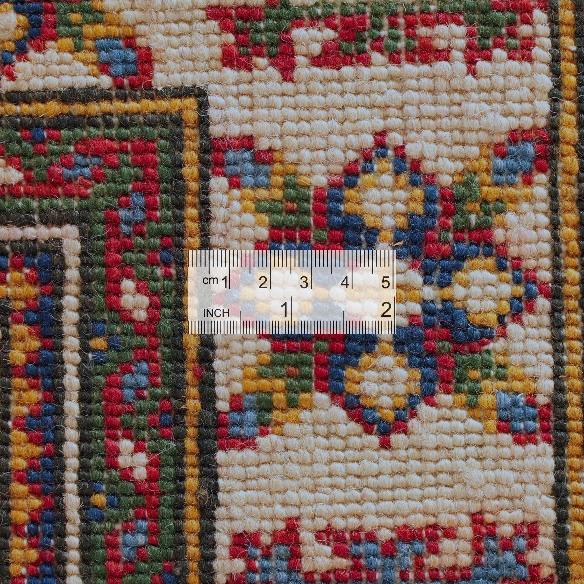 Detail image 9 of 10: 2' 6 x 6' 8 Hand Knotted Kazak Runner Rug
