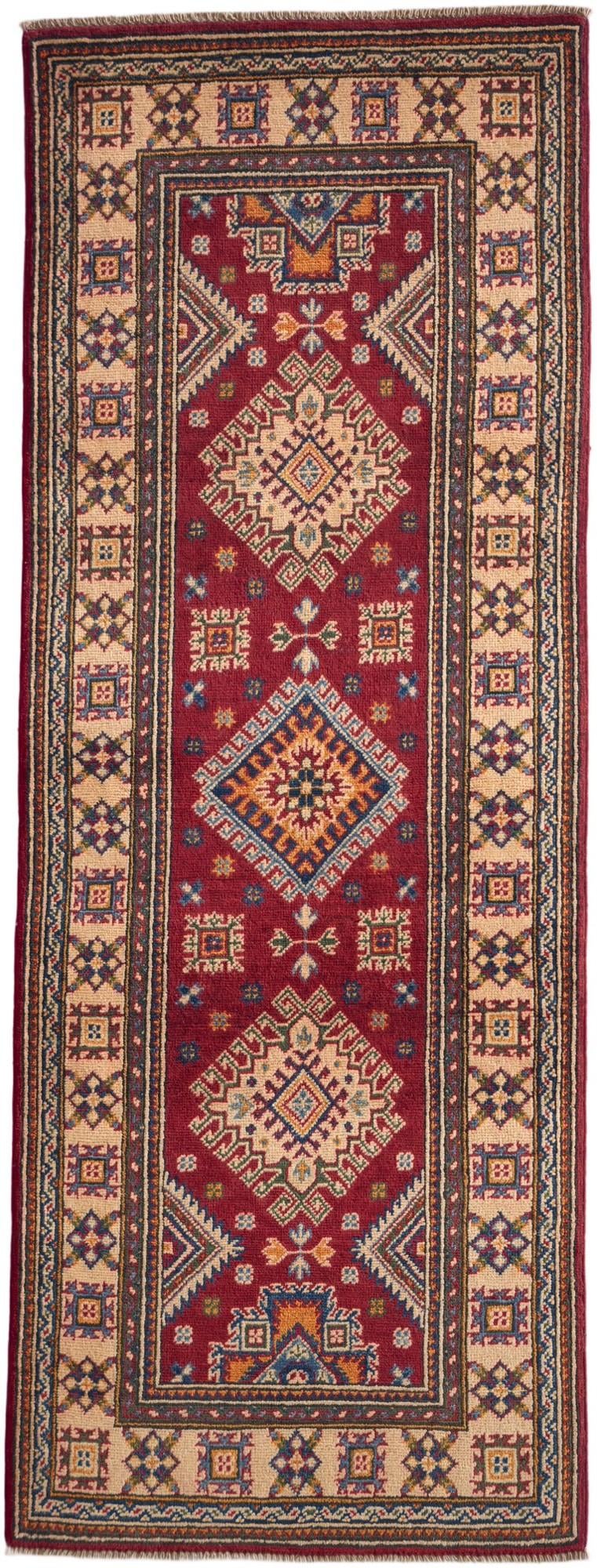 Detail image 2 of 10: 2' 6 x 6' 8 Hand Knotted Kazak Runner Rug