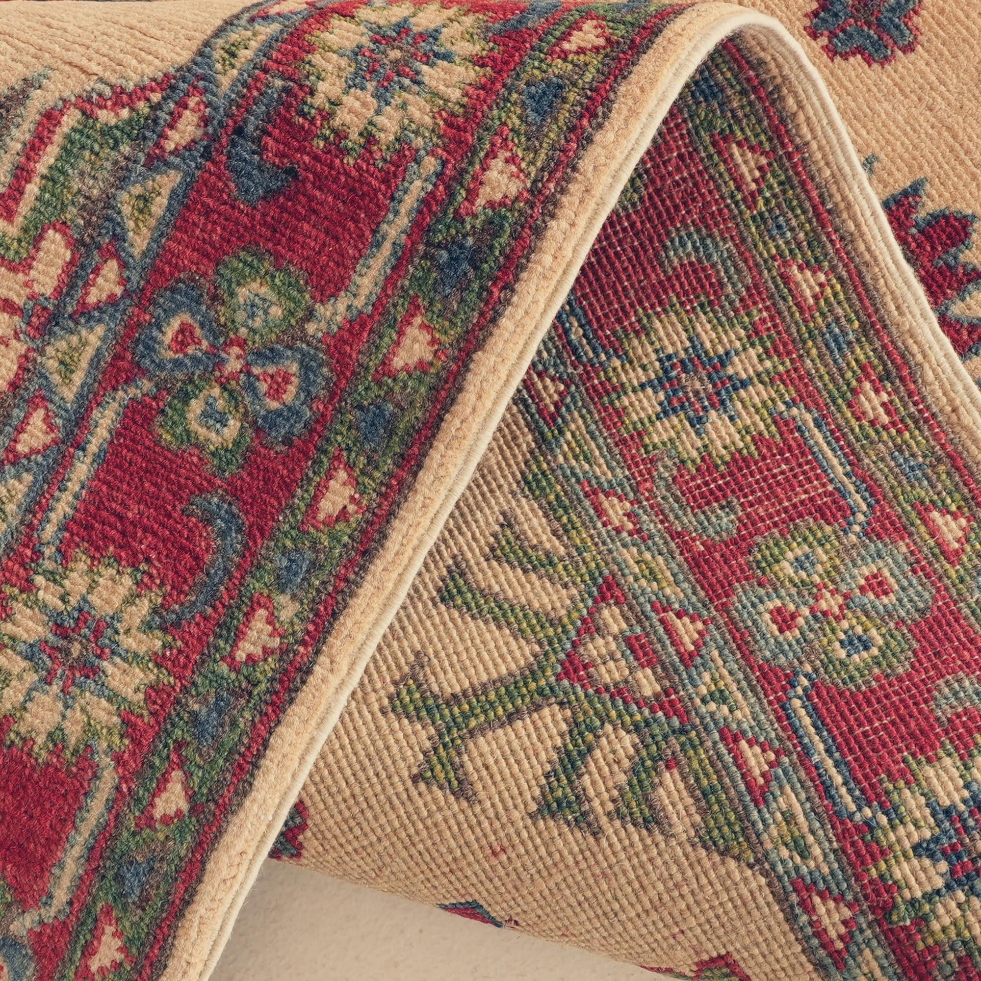80cm x 245cm anudado a mano Kazak Alfombra Pasillera