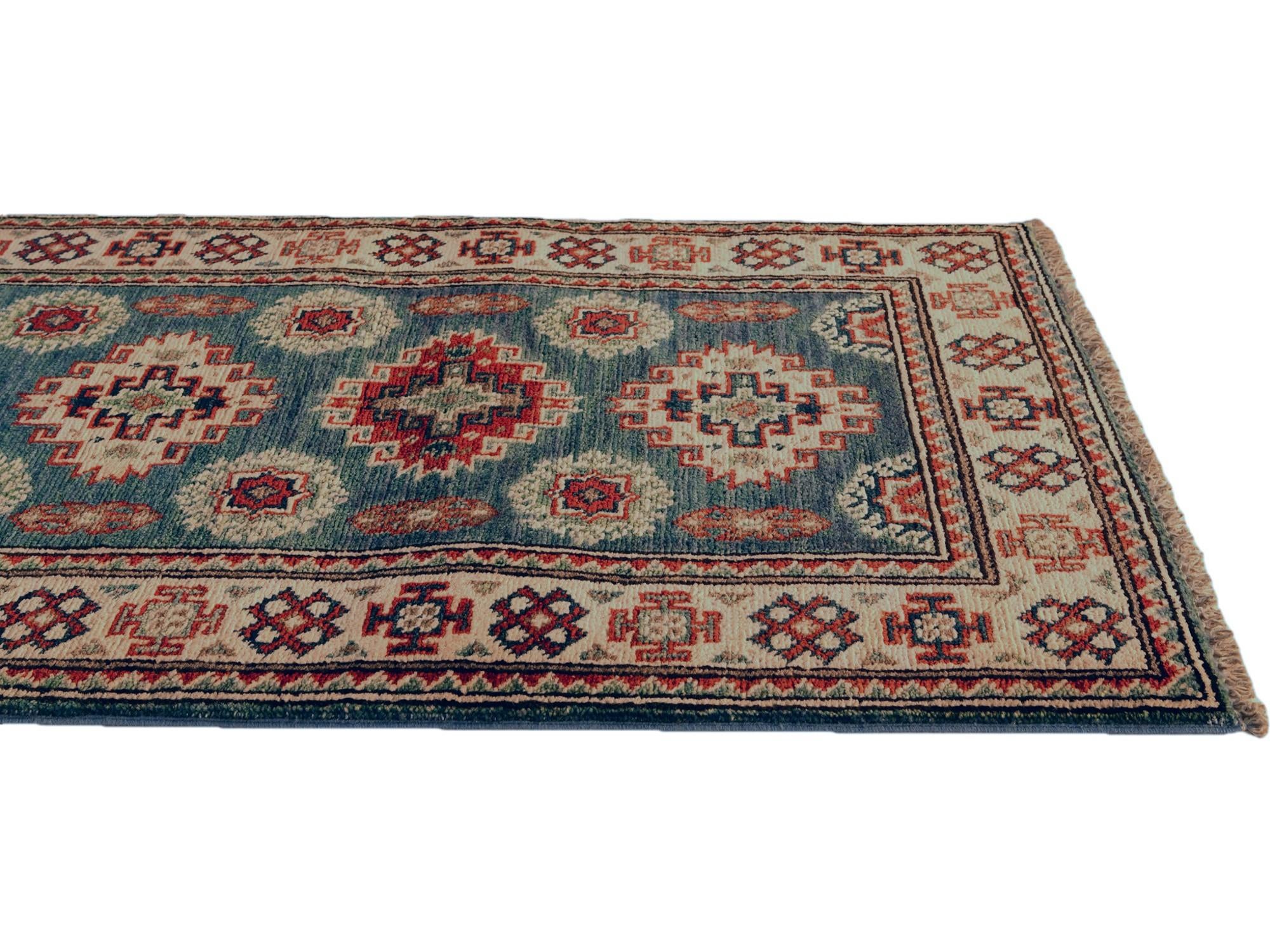 2' x 5' 11 Hand Knotted Kazak Runner Rug
