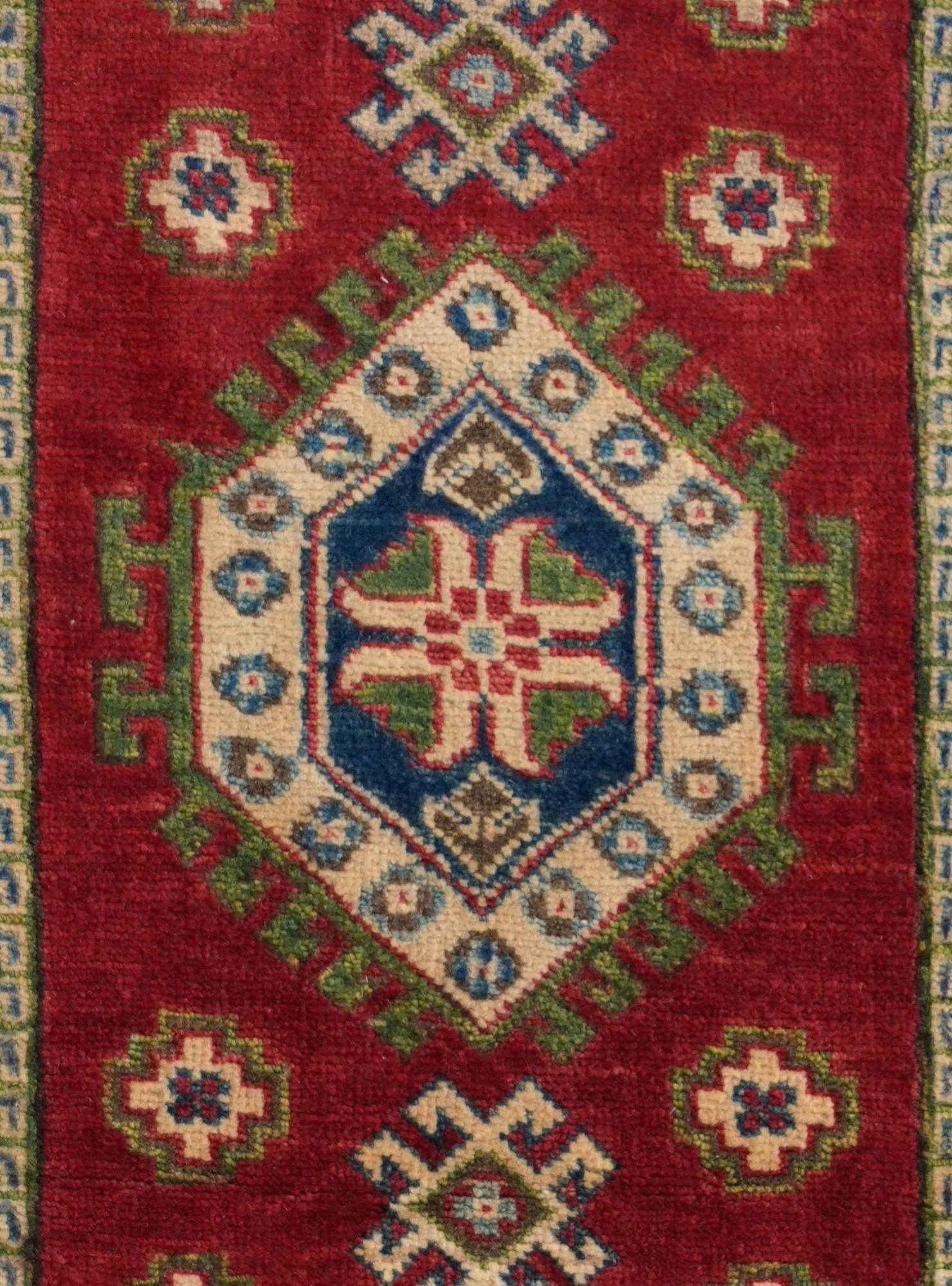 2' x 5' 11 Hand Knotted Kazak Runner Rug