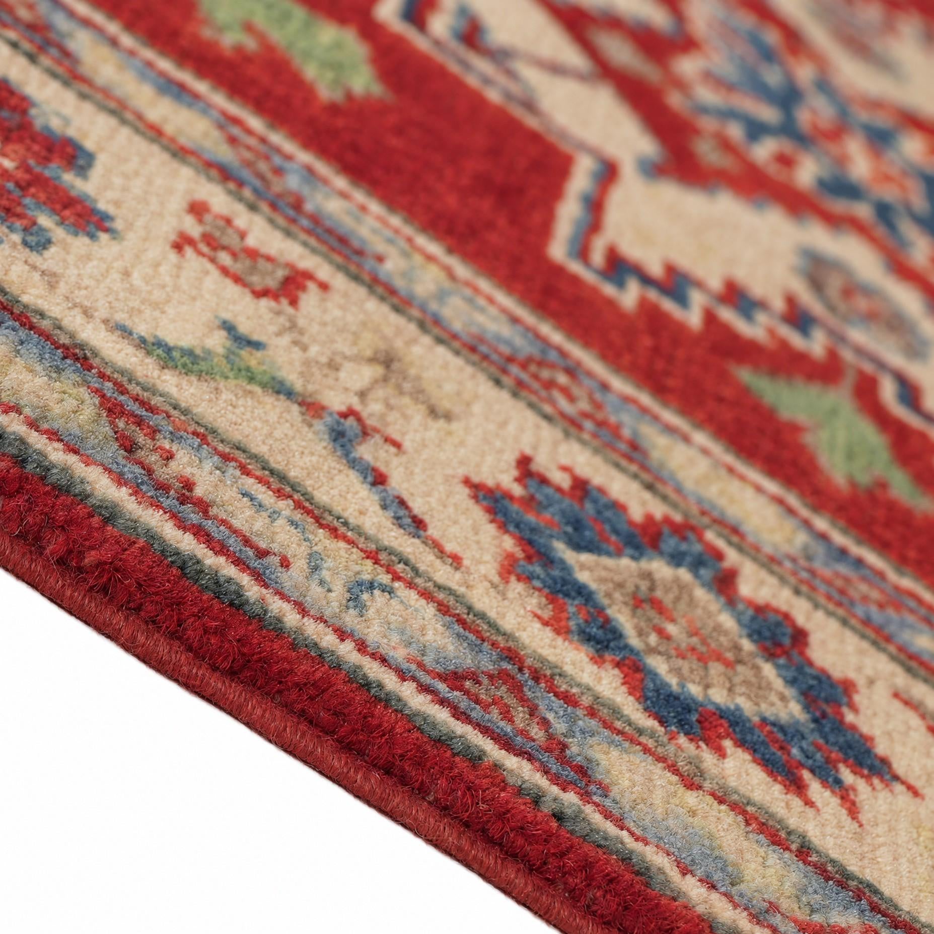 2' 10 x 6' 5 Hand Knotted Kazak Runner Rug