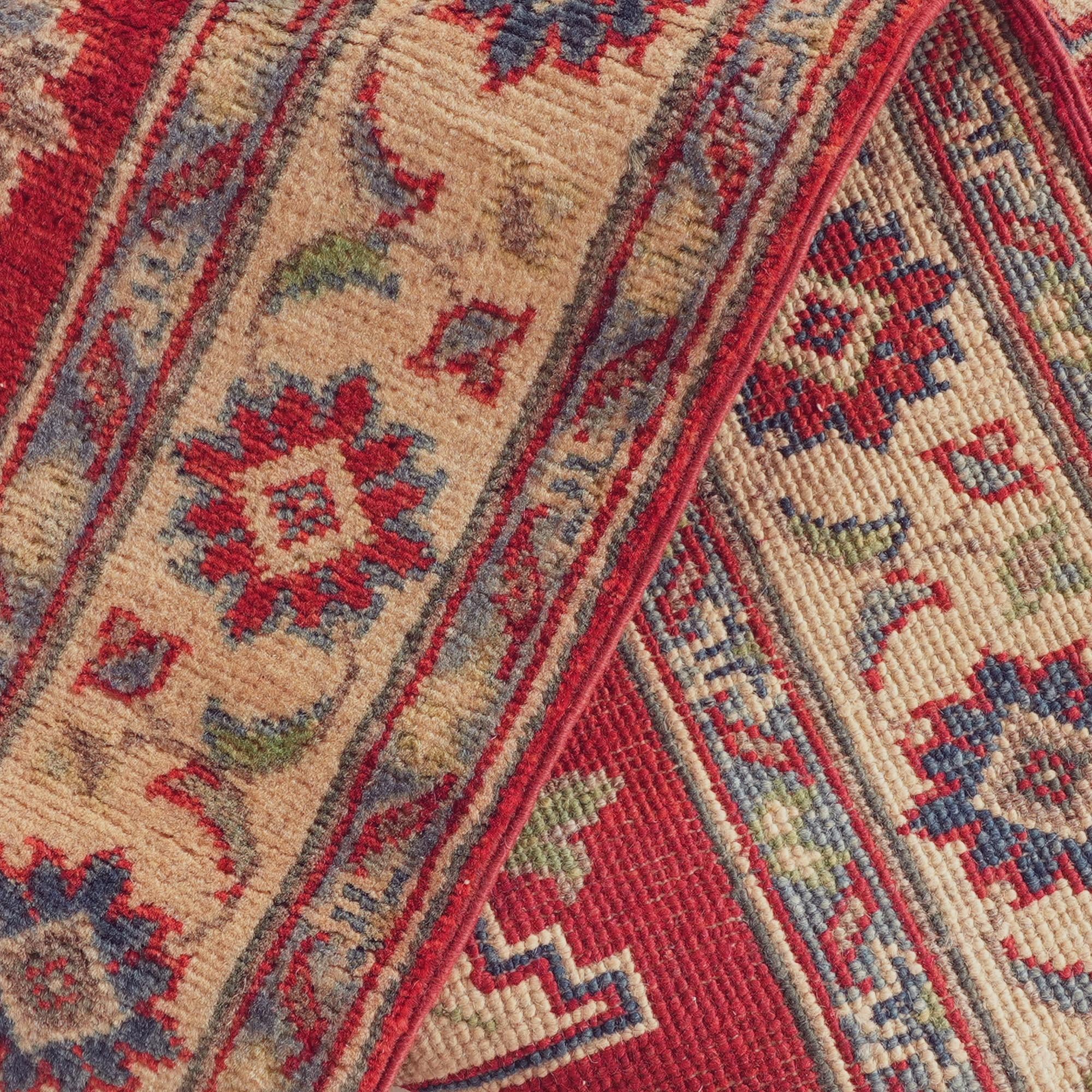 2' 10 x 6' 5 Hand Knotted Kazak Runner Rug