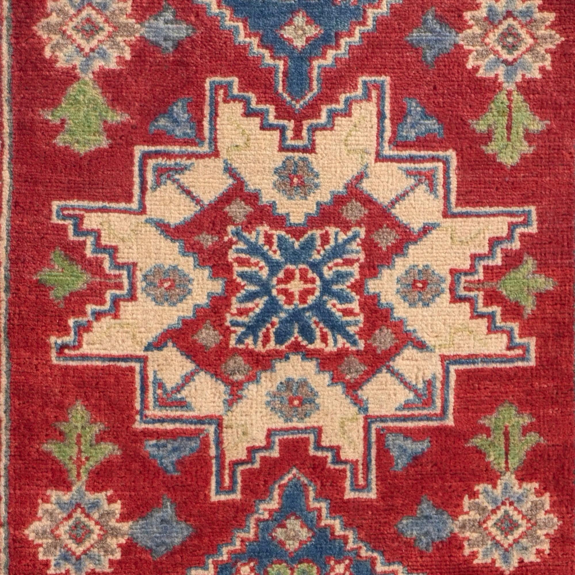 2' 10 x 6' 5 Hand Knotted Kazak Runner Rug