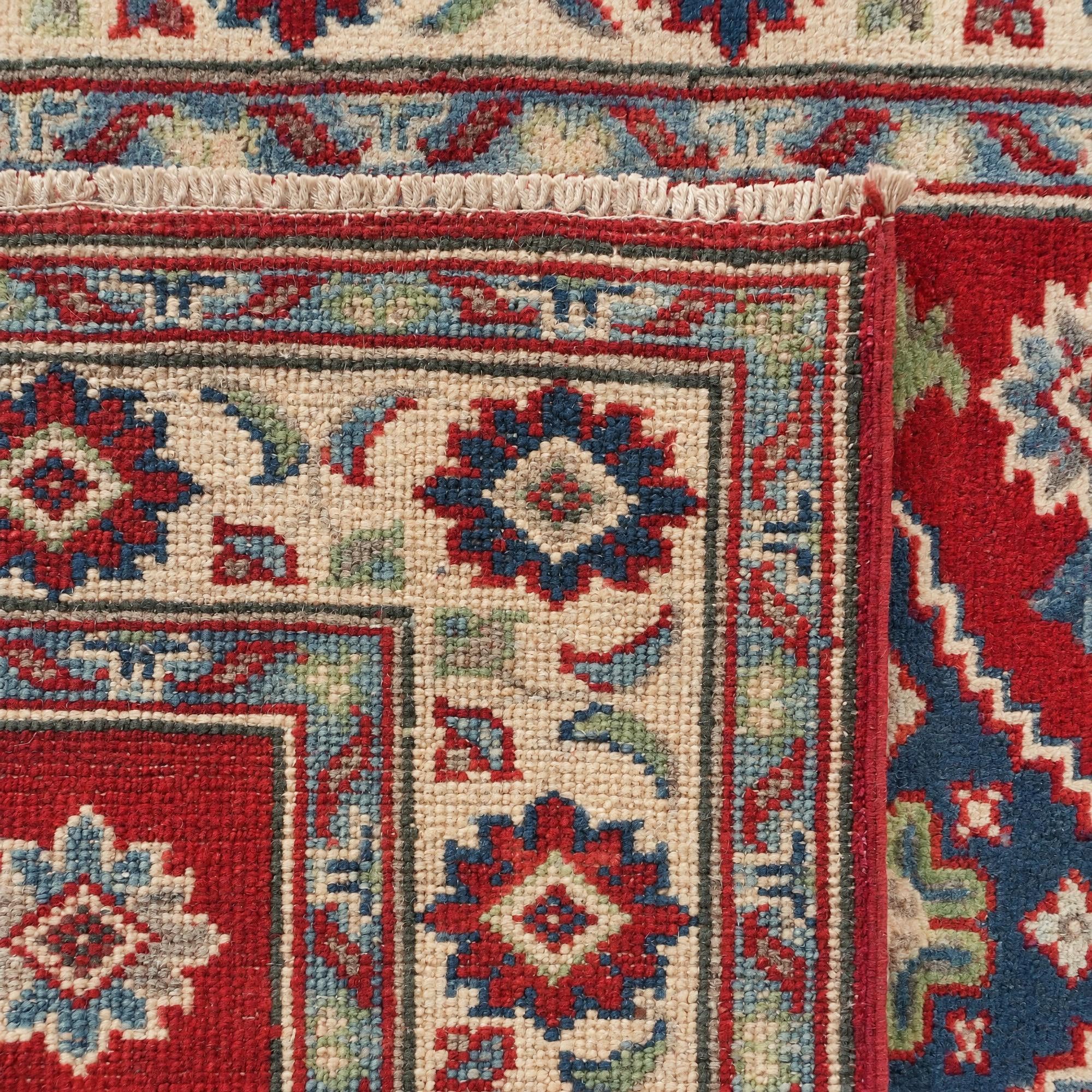 2' 10 x 6' 5 Hand Knotted Kazak Runner Rug