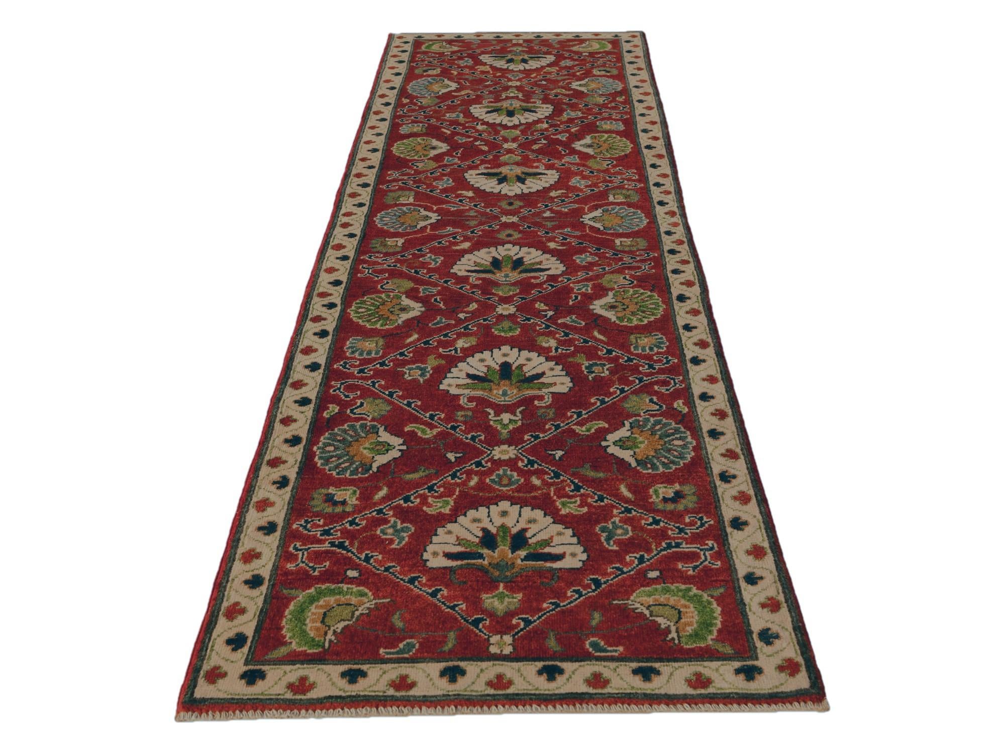 2' 8 x 9' 11 Hand Knotted Kazak Runner Rug